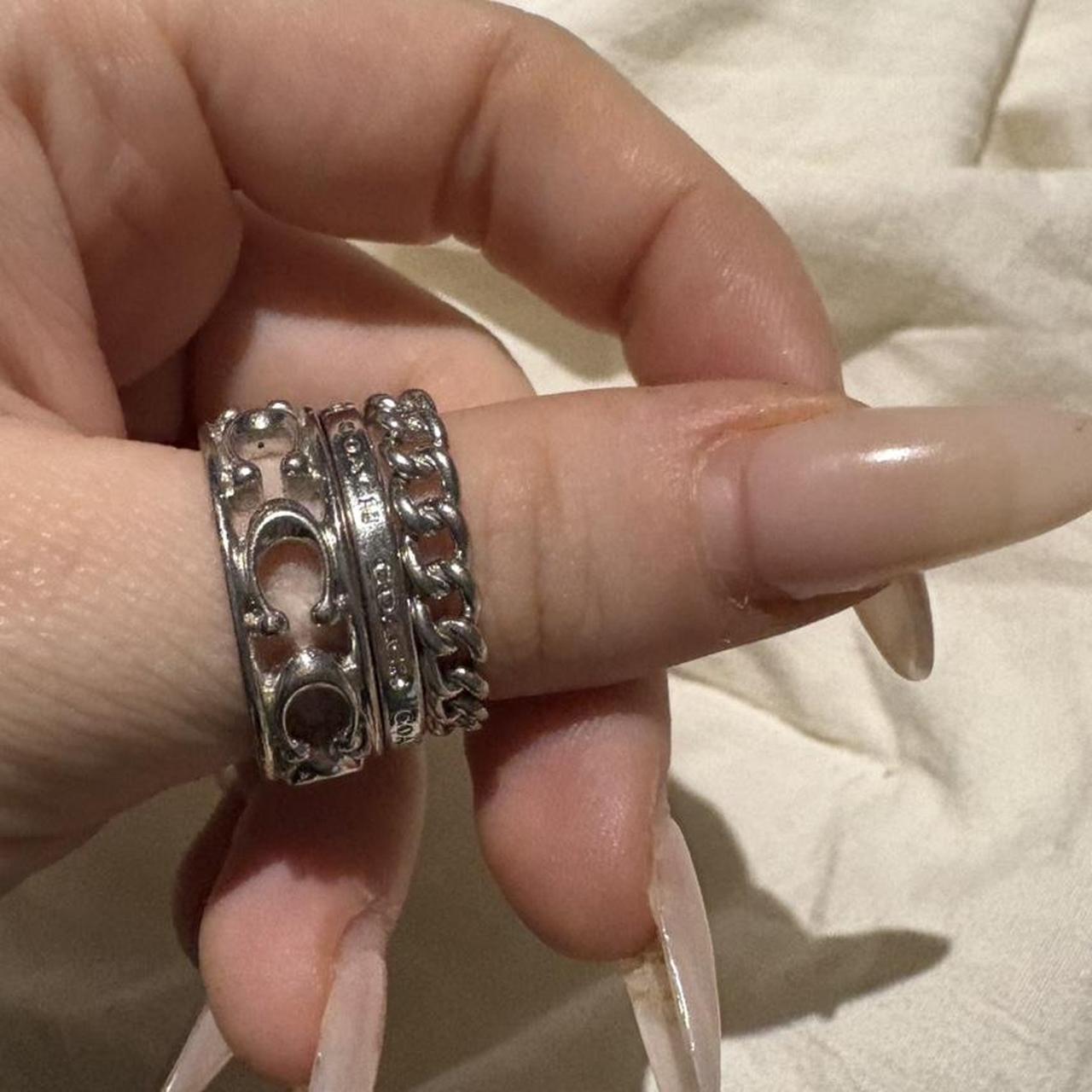 Coach Women's Ring - Silver – Silver Ring Stack (… - image 1