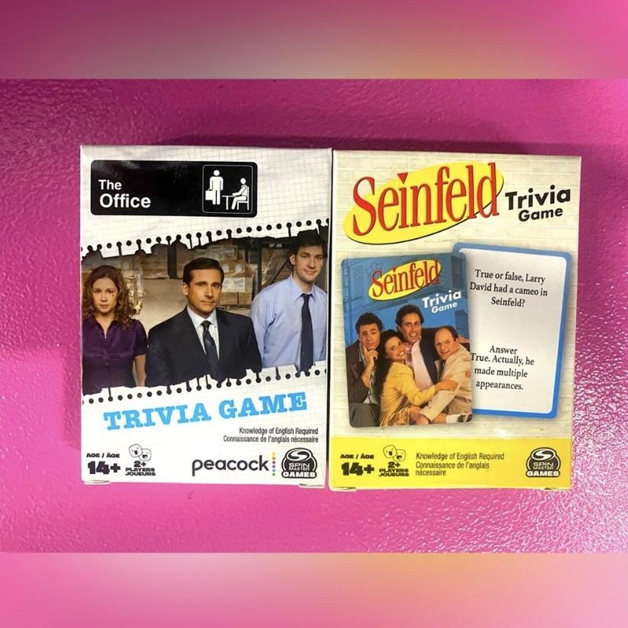 Seinfeld Trivia Game and Office Trivia Game a
