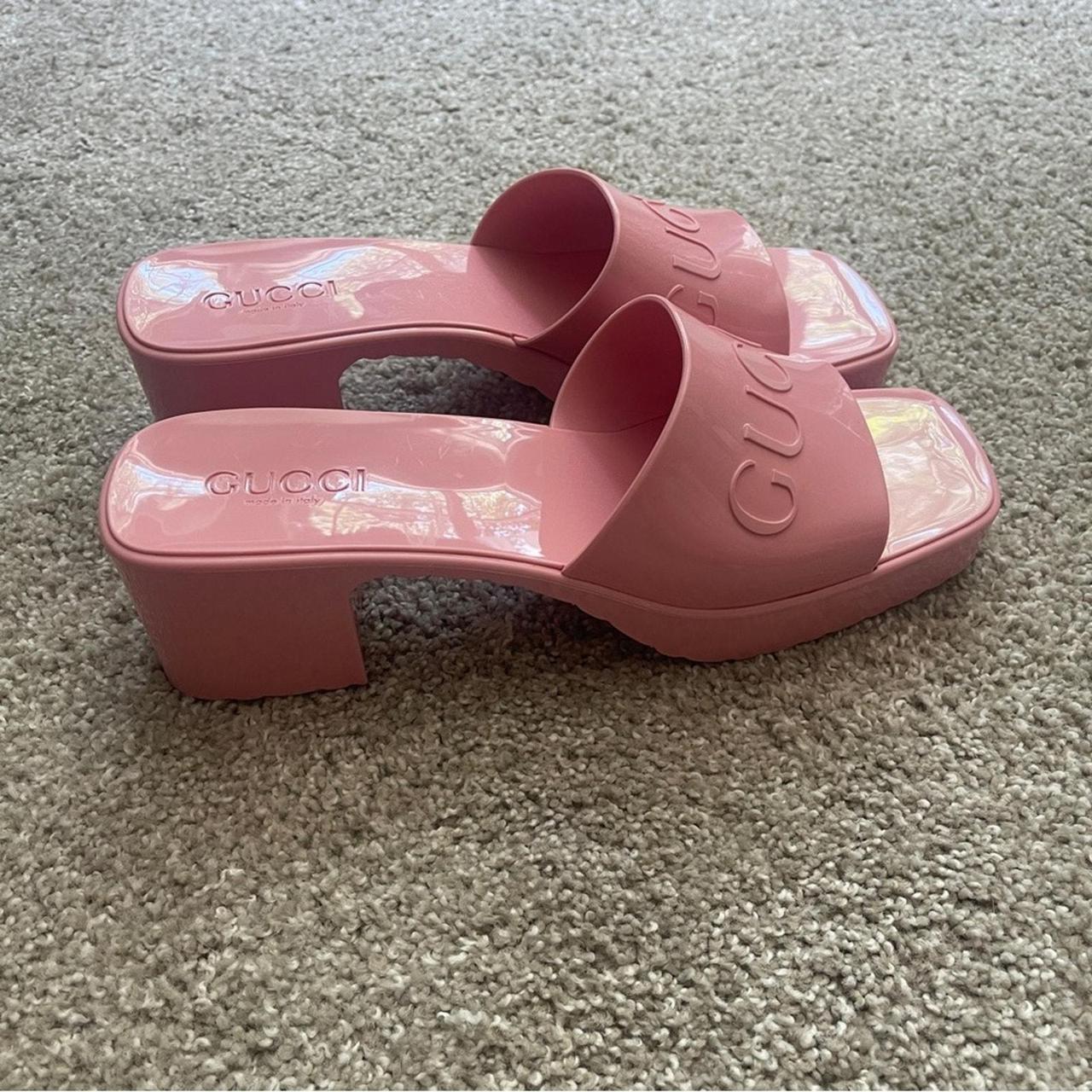 Gucci Women's Slides - Pink - US 10 – Size 40 Gre… - image 4