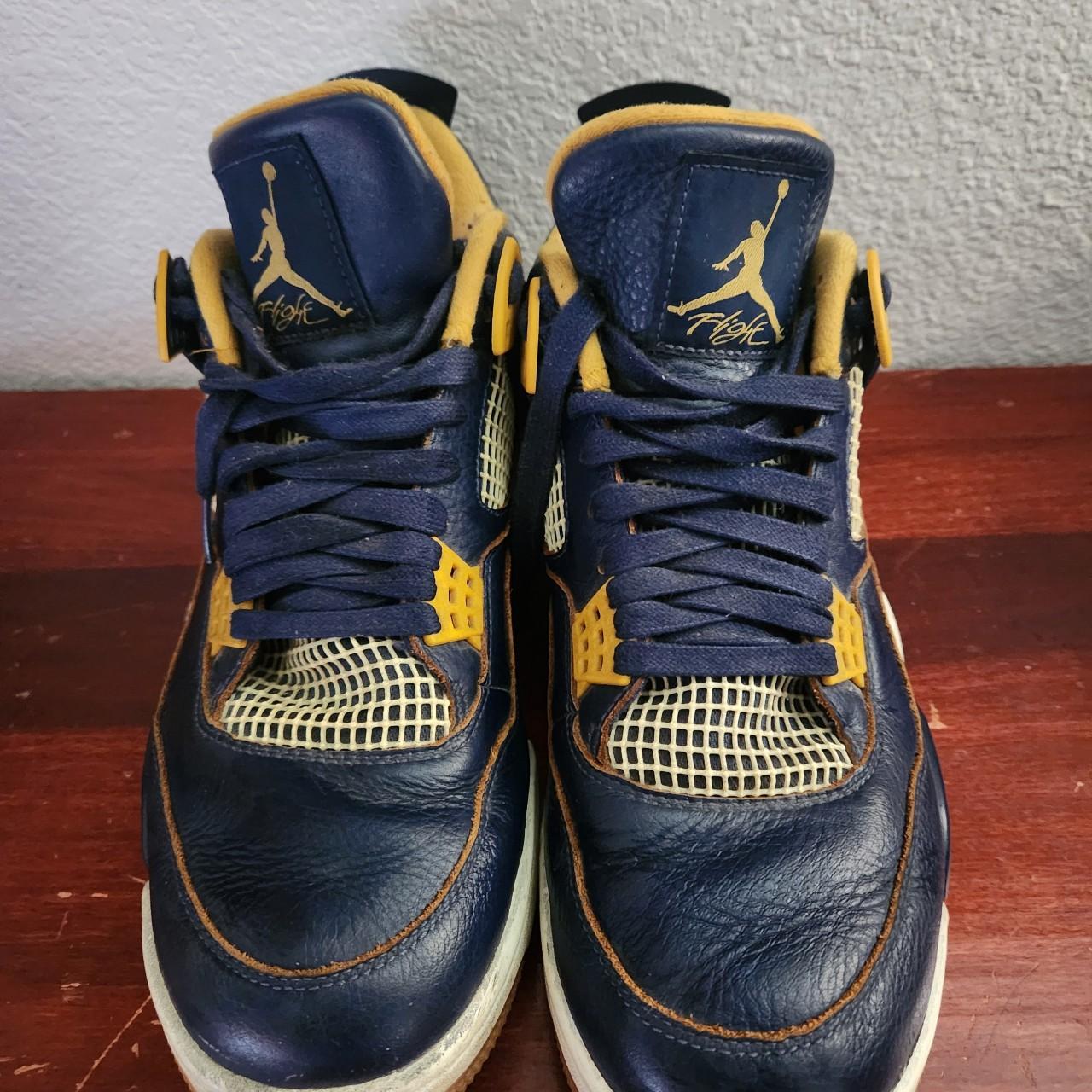 Jordan retro navy blue an gold Depop