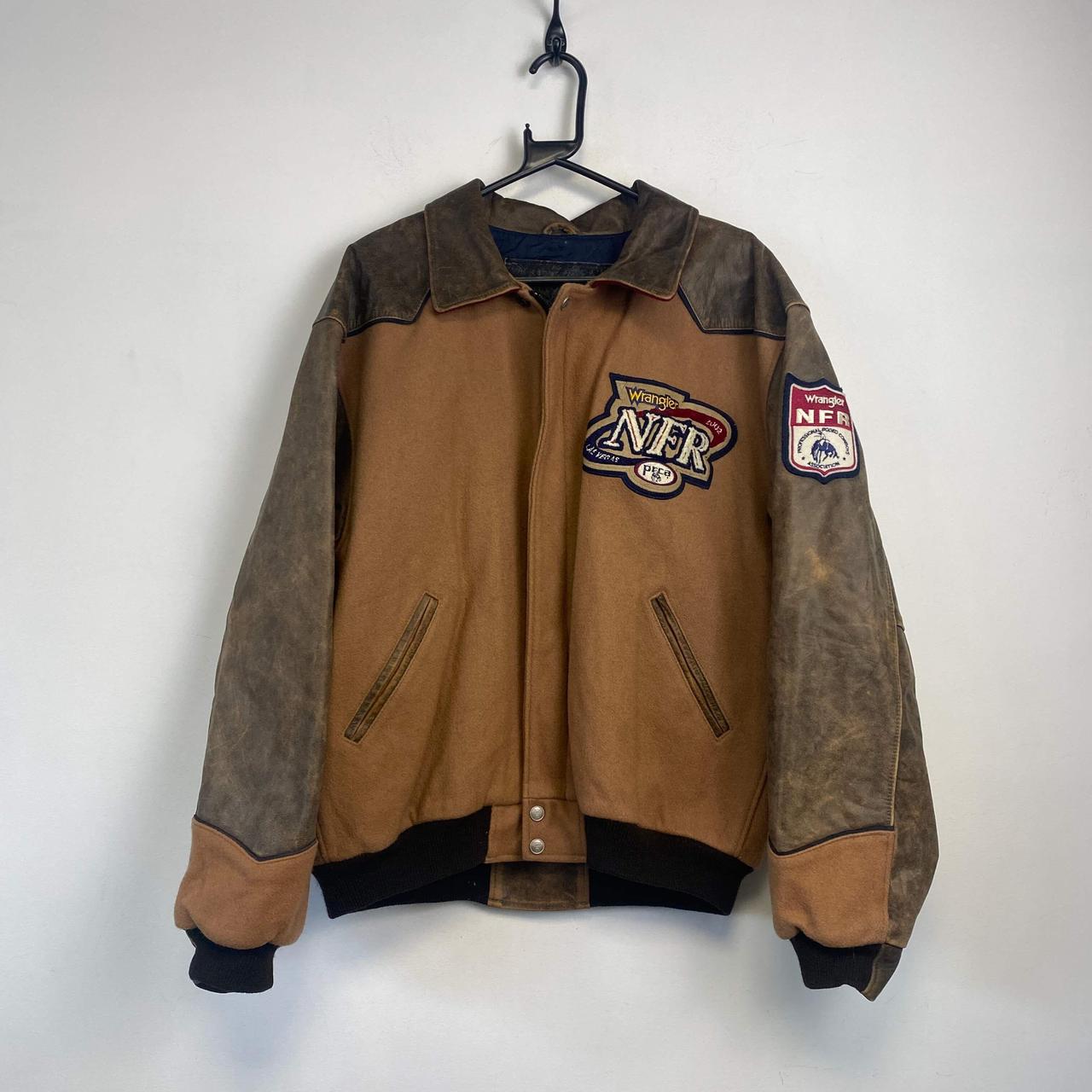 ジャケット・アウター 90s vintage NFR varsity jacket leather 90s vintage NFR varsity jacket leather