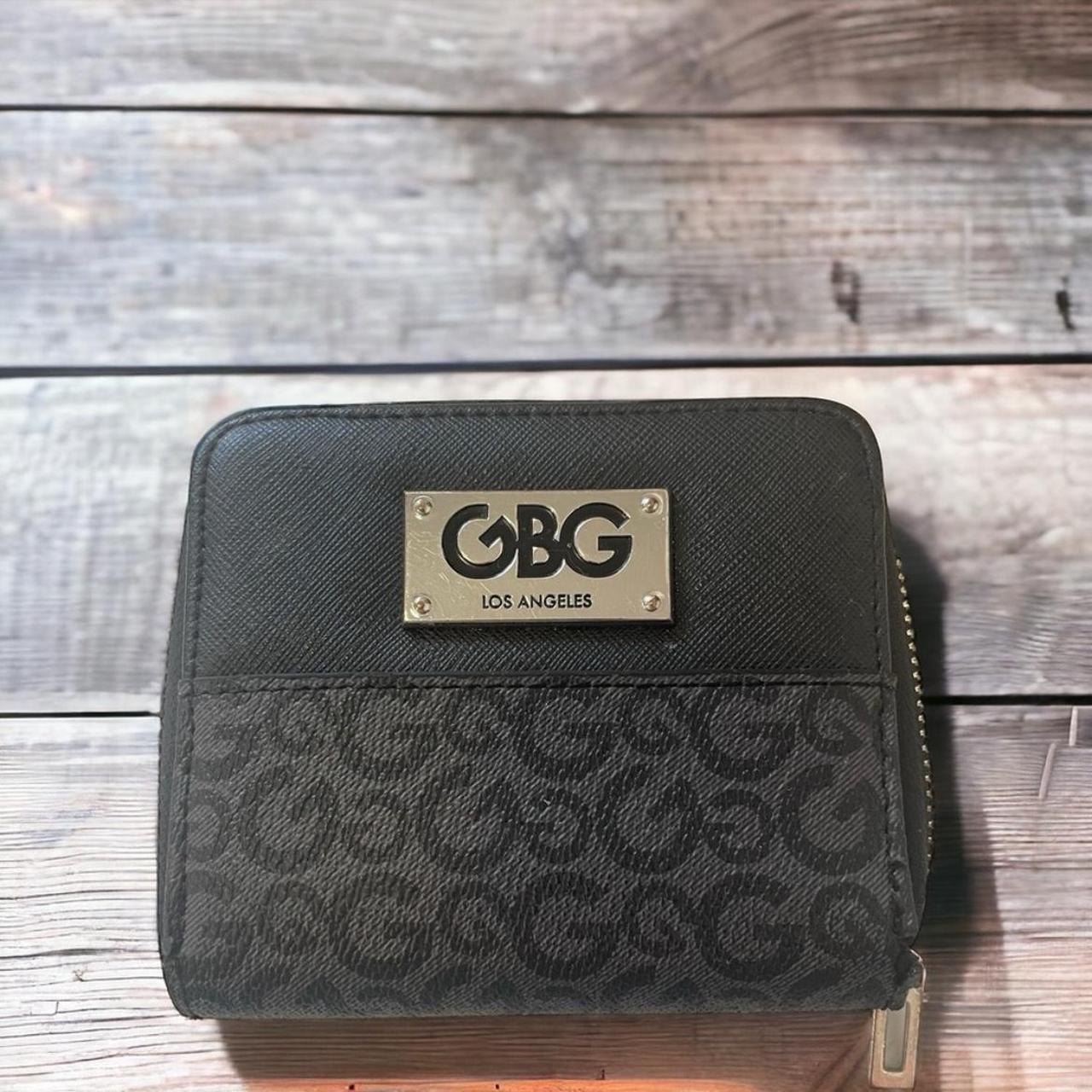 GBG Los Angeles Unisex Zip Wallet Black Gray Faux. Depop