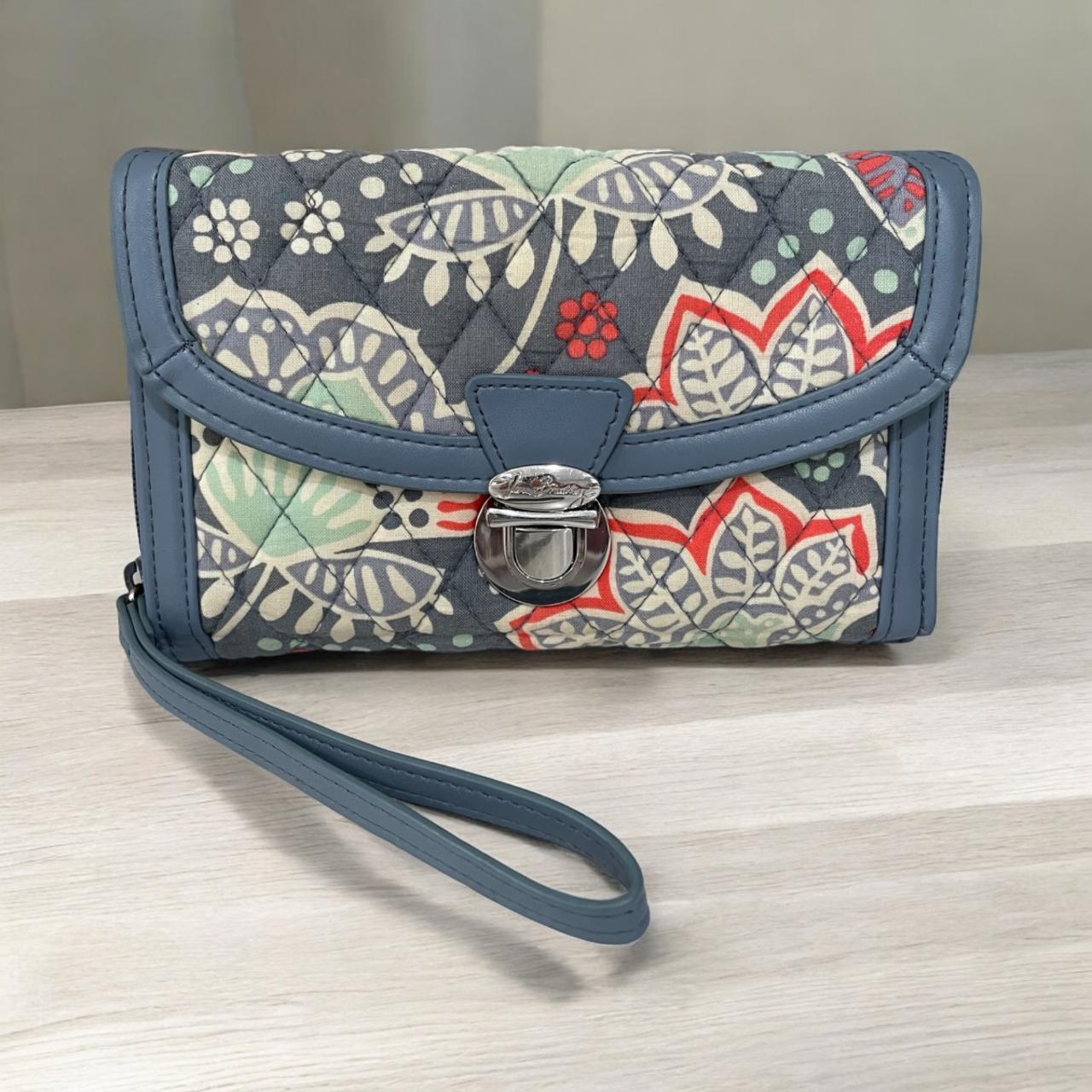 Vera Bradley quilted floral wallet, adorned