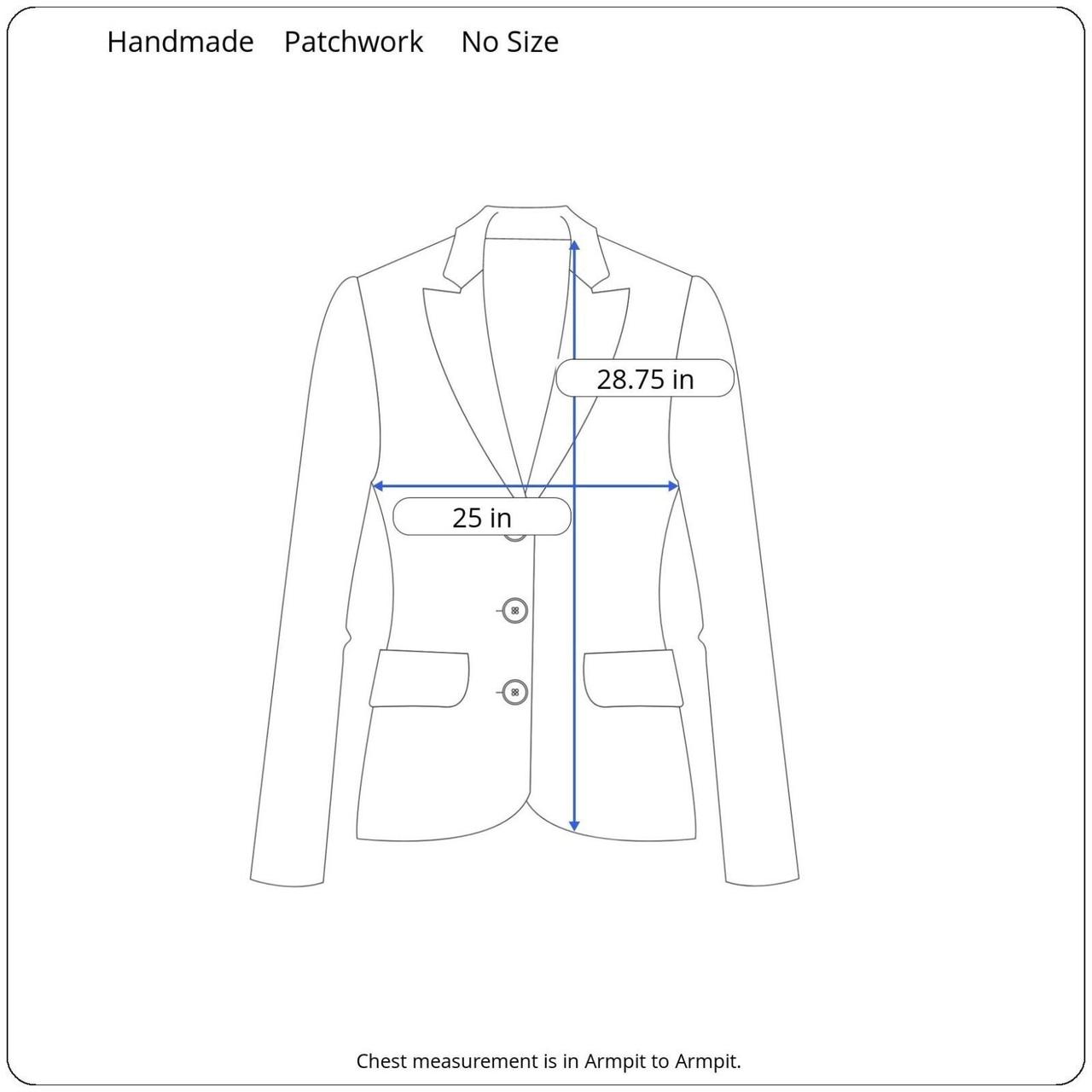 Women's Jacket - Blue – Handmade Patchwork Kimono… - image 2