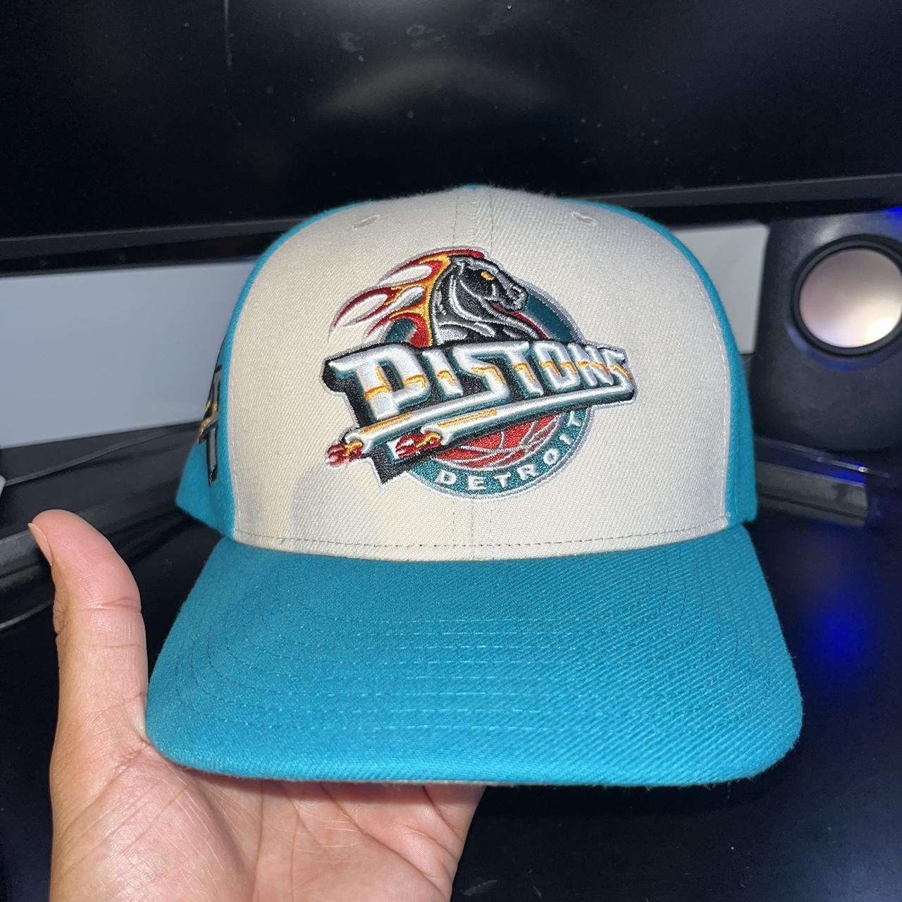 Throwback Mitchell Ness Detroit Pistons SnapBack Depop