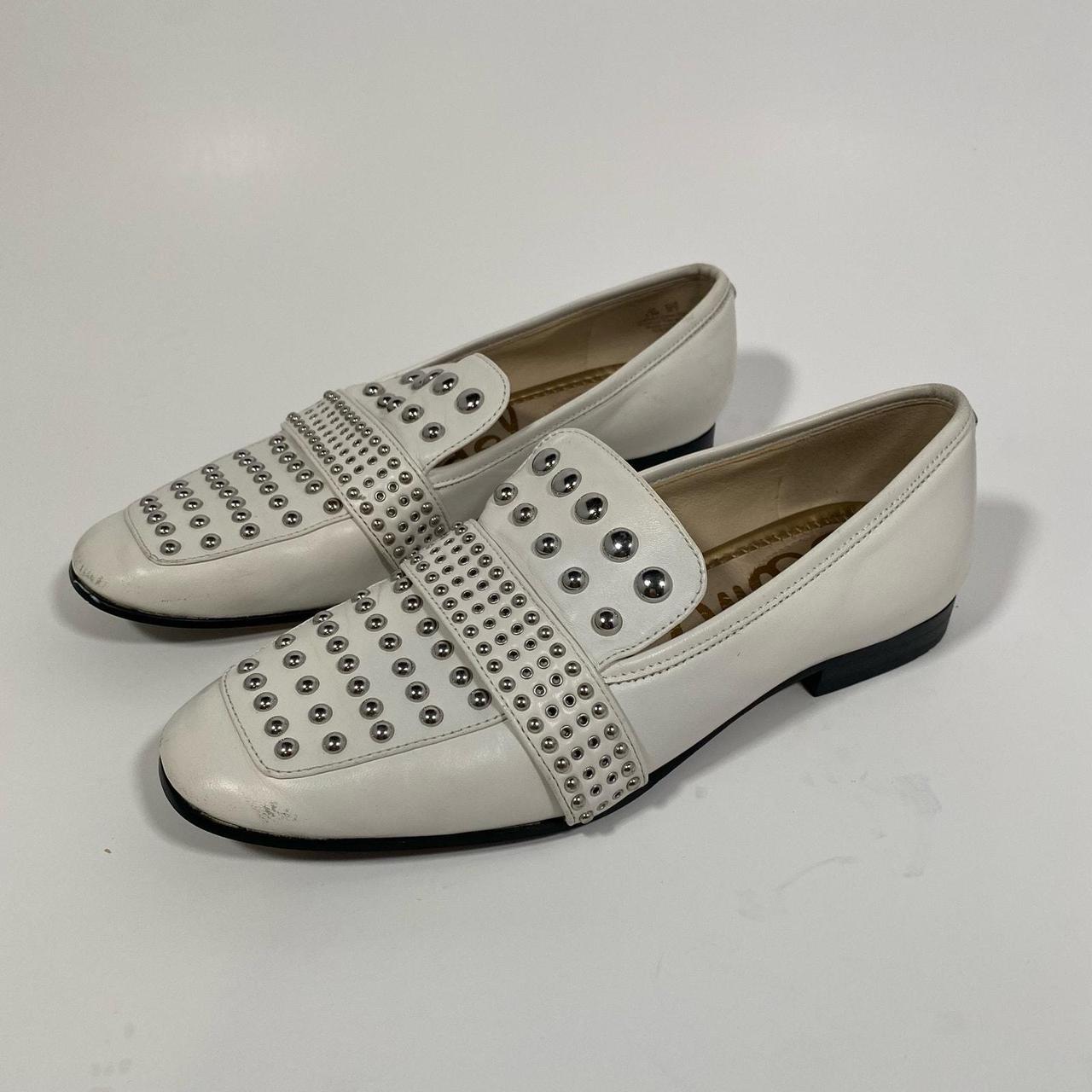 Sam Edelman Chesney Studded Loafer Leather White. Depop