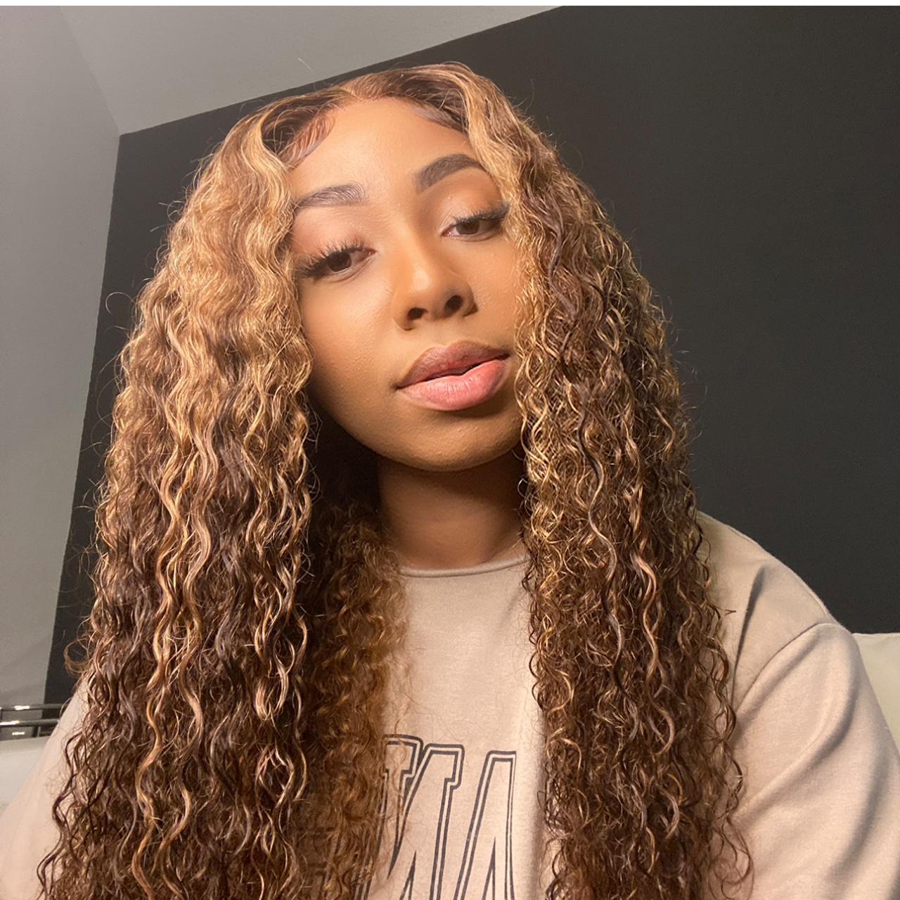 Beyoncé Honey Blonde Curly Wig - Human Hair - Worn... - Depop