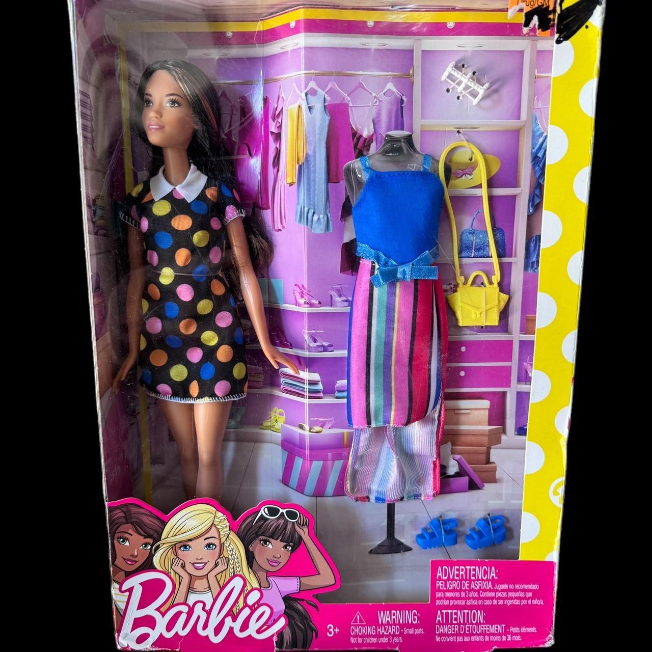 Barbie Doll 2016 Beautiful Latina Polka Dot Striped... - Depop