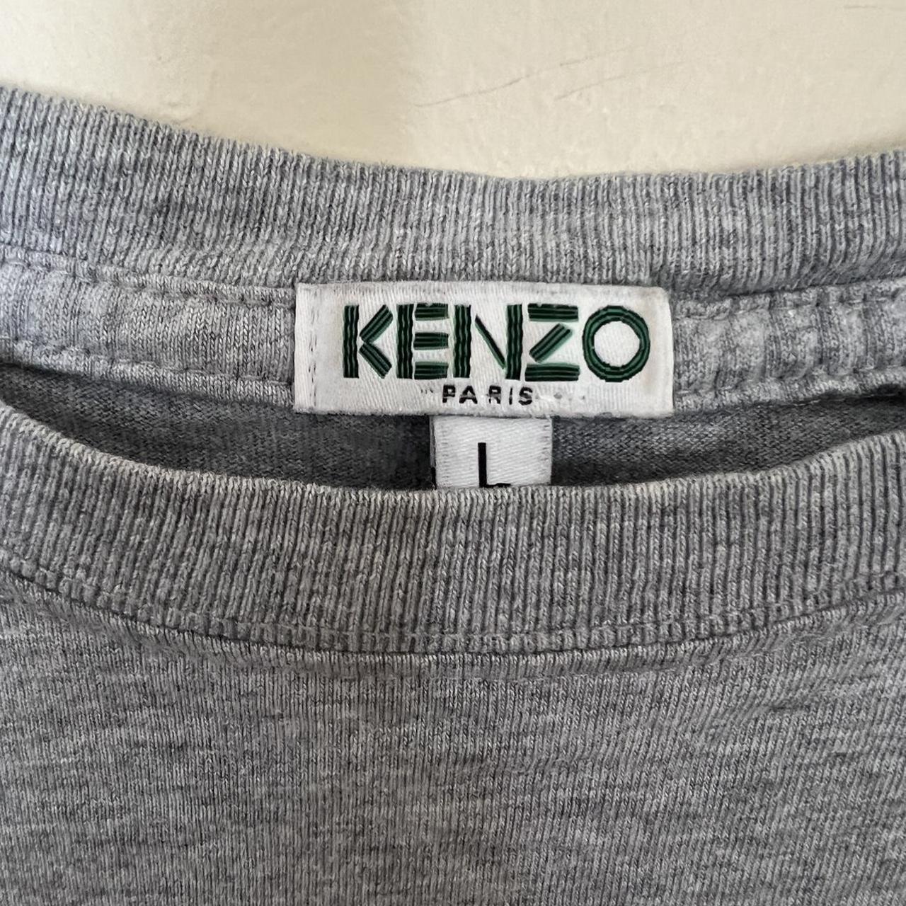 Kenzo Men's Grey T-shirt | Depop