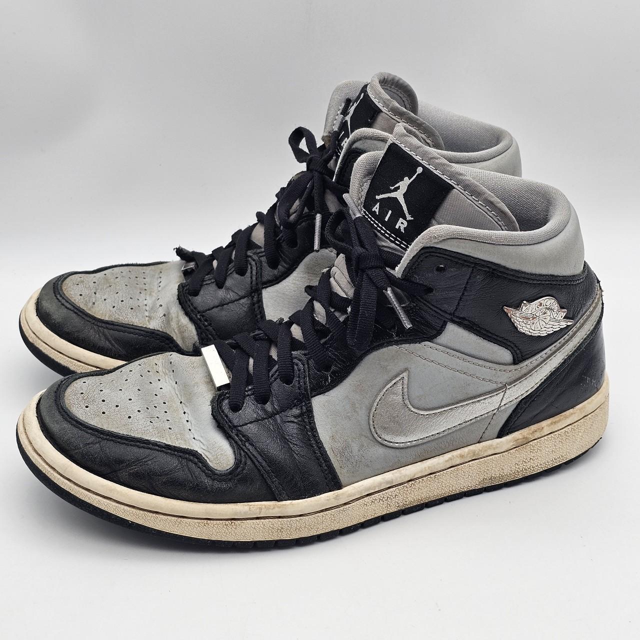 Air Jordan 1 mid SE Black Chrome FB9892-002 shoes | Depop