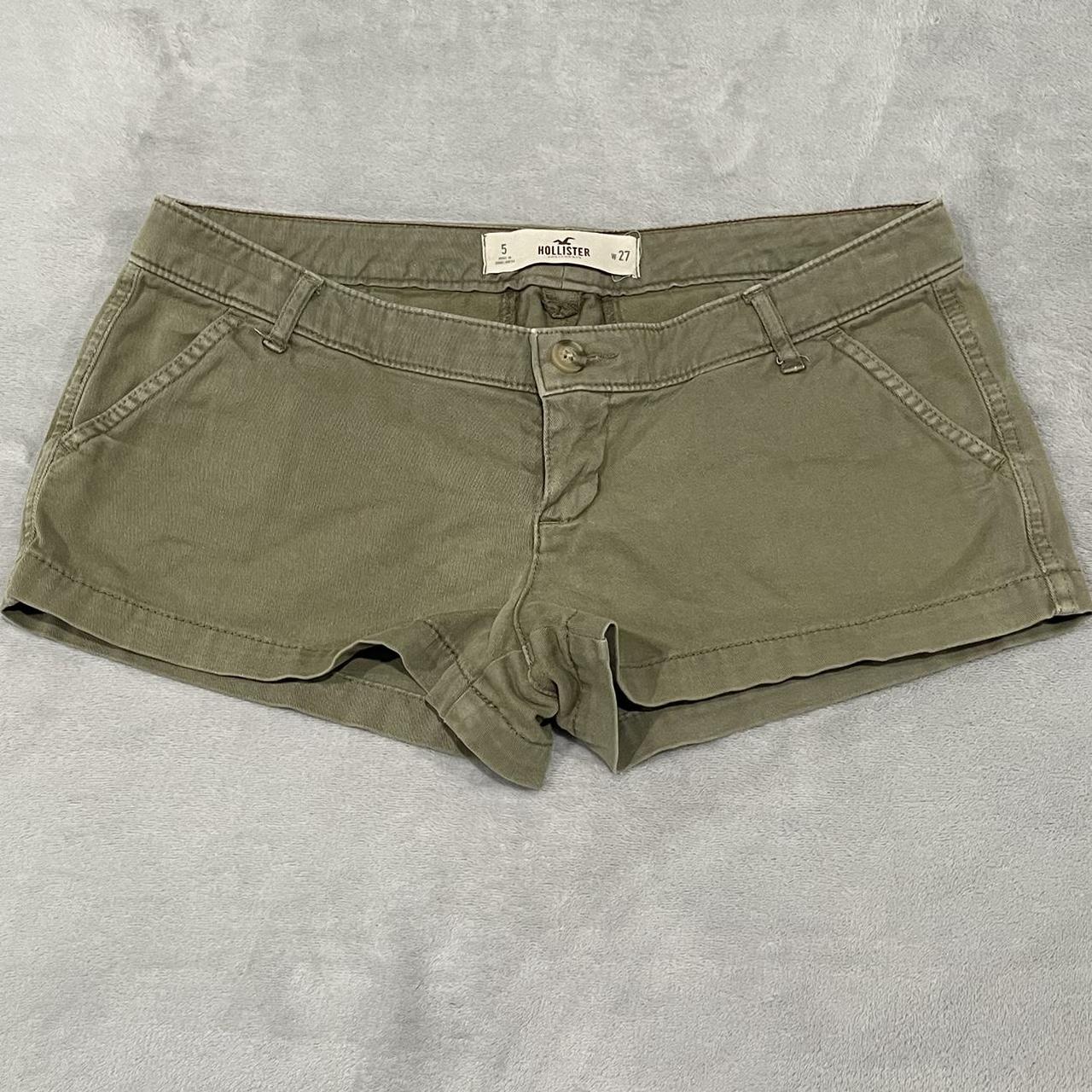 Hollister green shorts best sale