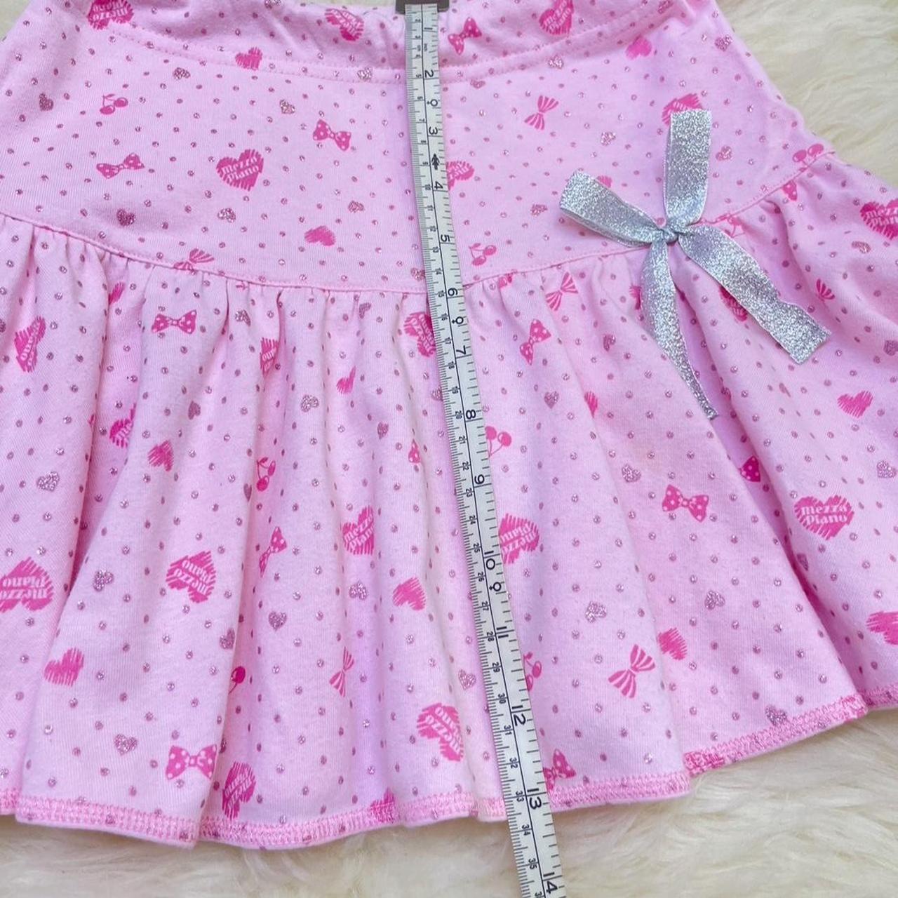 稀少 美品　mezzo piano ピンク 星柄 スカート　135cm Mezzo Piano 🌸 Skirt Japanese Size - 130 - ❗️ Refer | Depop