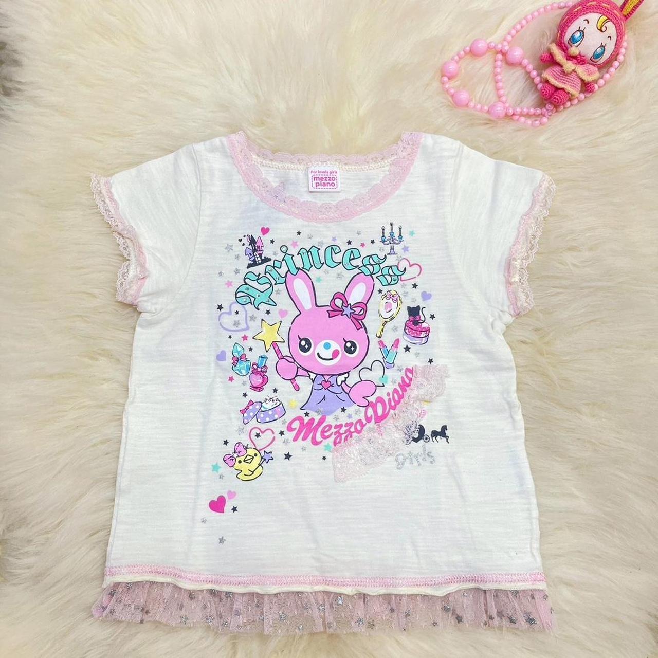 Y2K 2000s Japan Brand Mezzo Piano Black Long Sleeve Princess Top Sz S  Kawaii Egirl