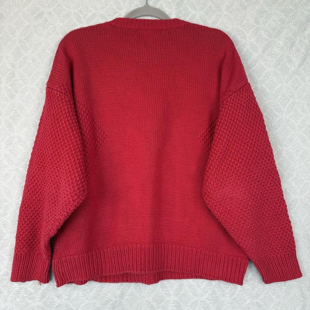 Alexander Julian Women's Sweater - Red/Multi - XL… - image 5