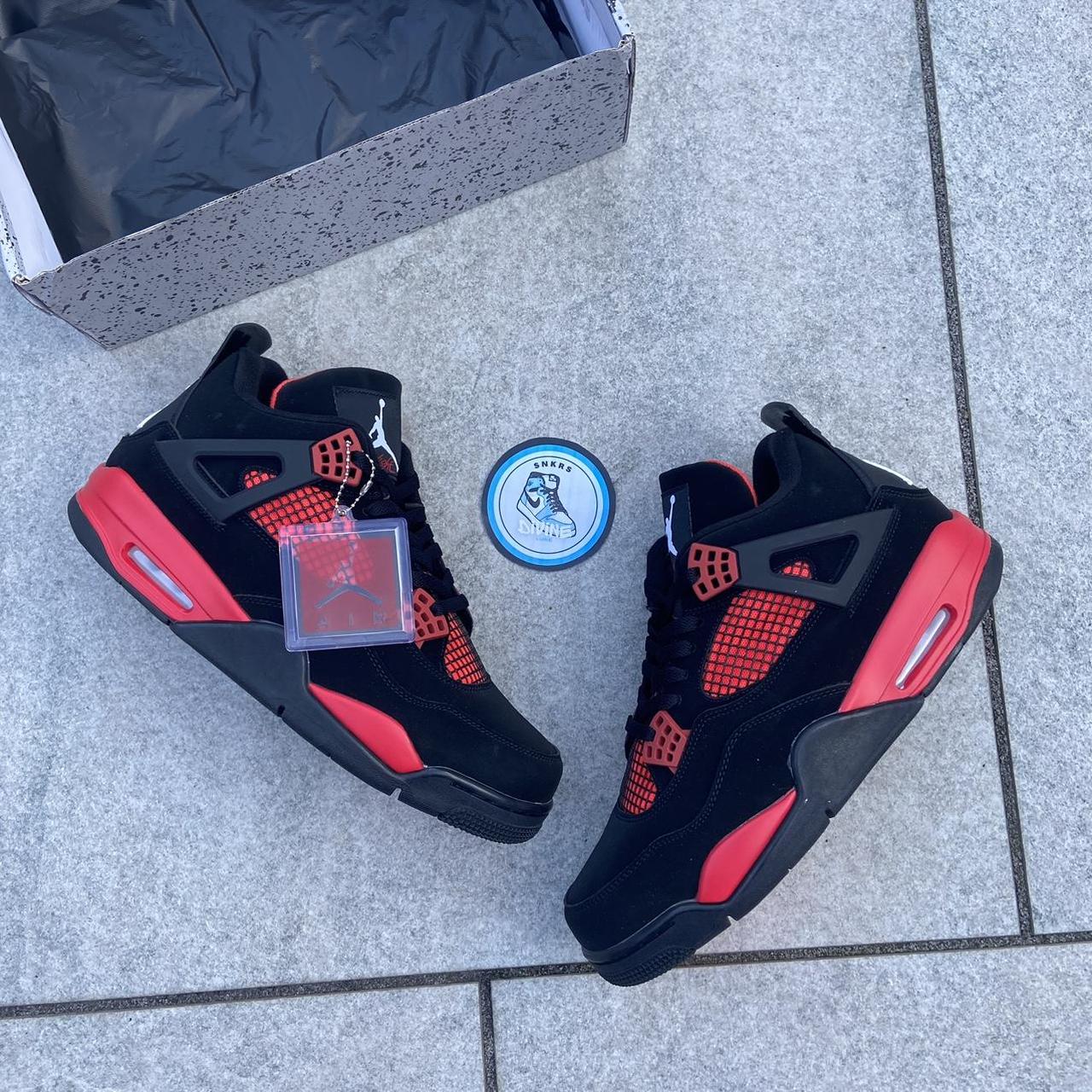 Jordan 4 Retro Red Thunder👹⚡️🚨 Uk10👟 Same Day... - Depop