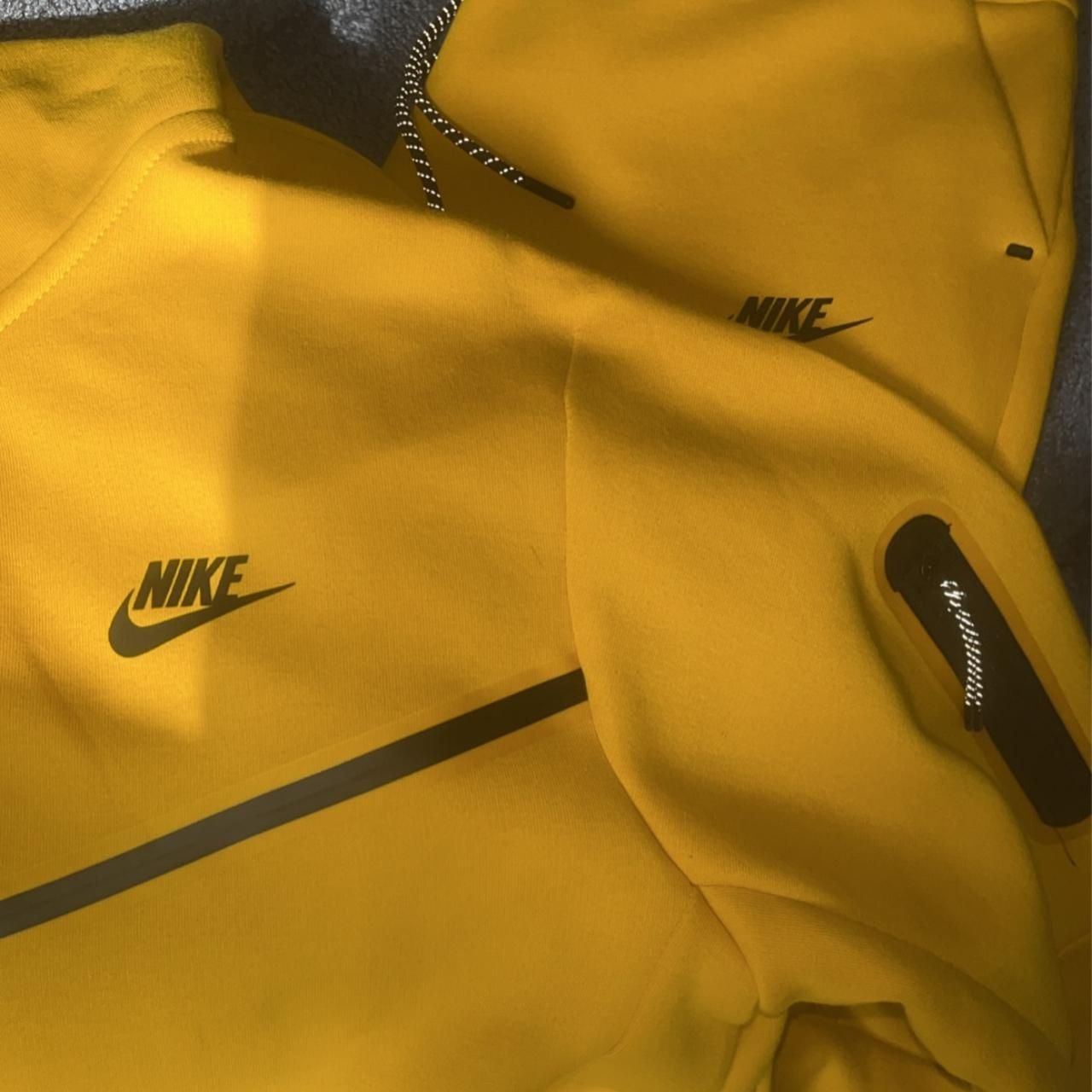 Yellow nike tech fleece rare size small