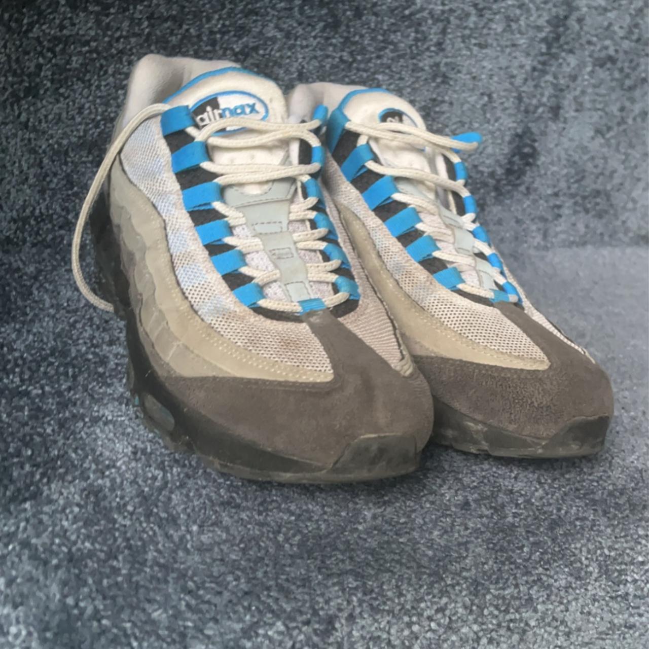 Crystal Blue 95s Men Nike Air Max 95 All Blue Top