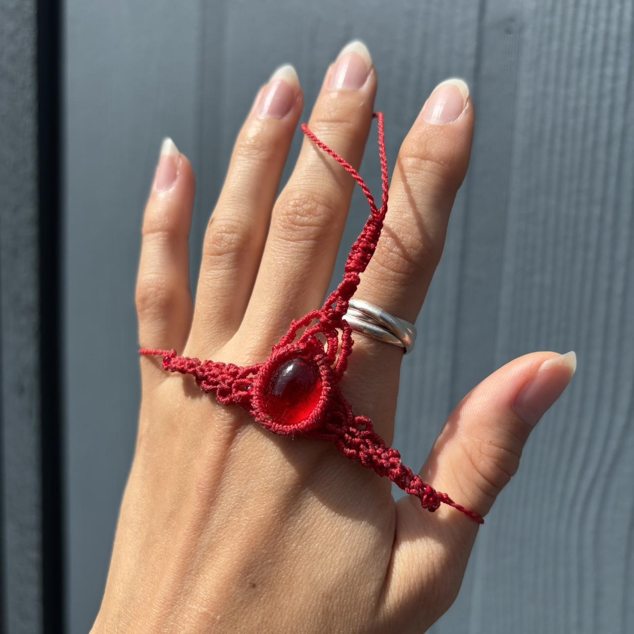 Women's Bracelet - Multi – Red Adjustable Micro M… - image 5