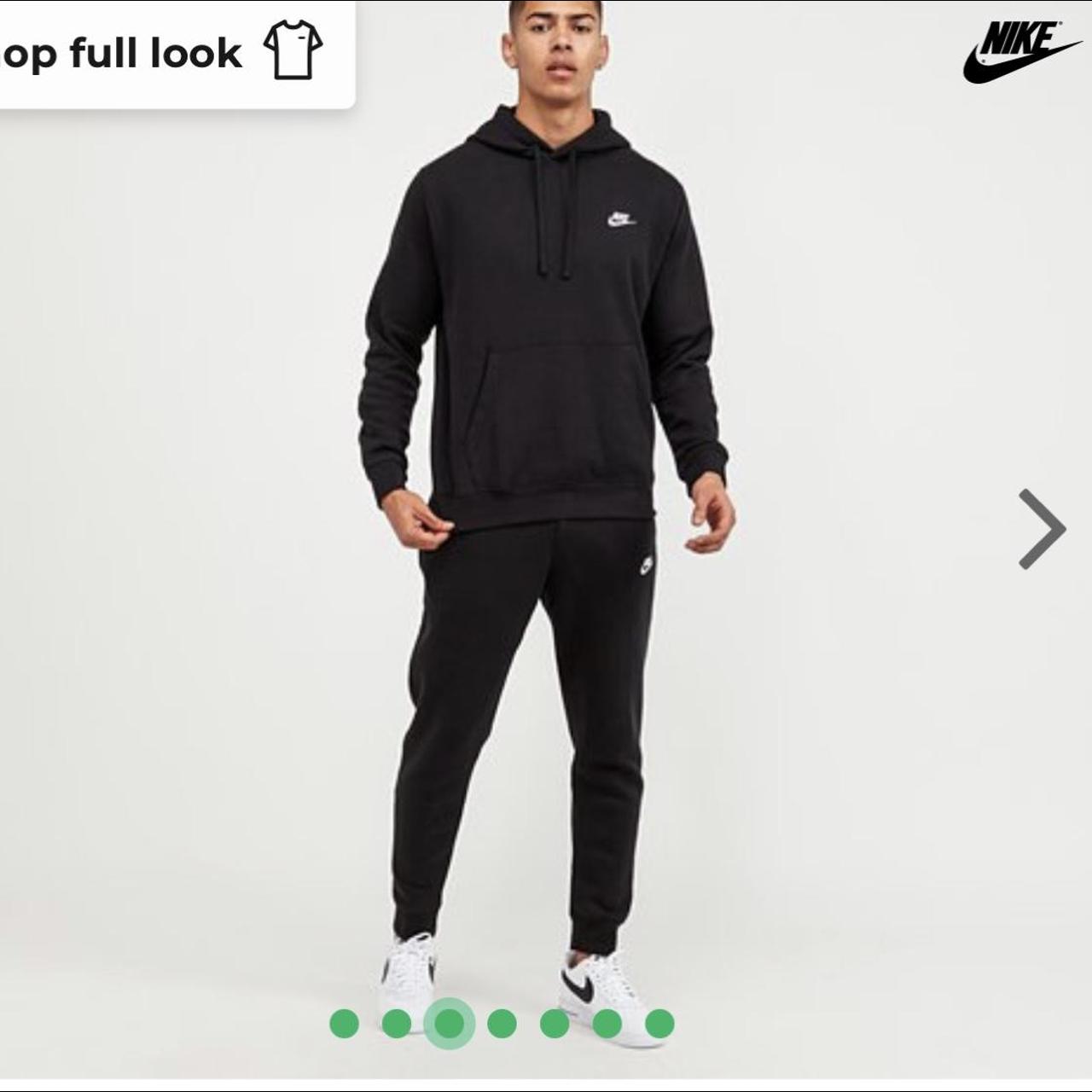 black nike tracksuit hoodie