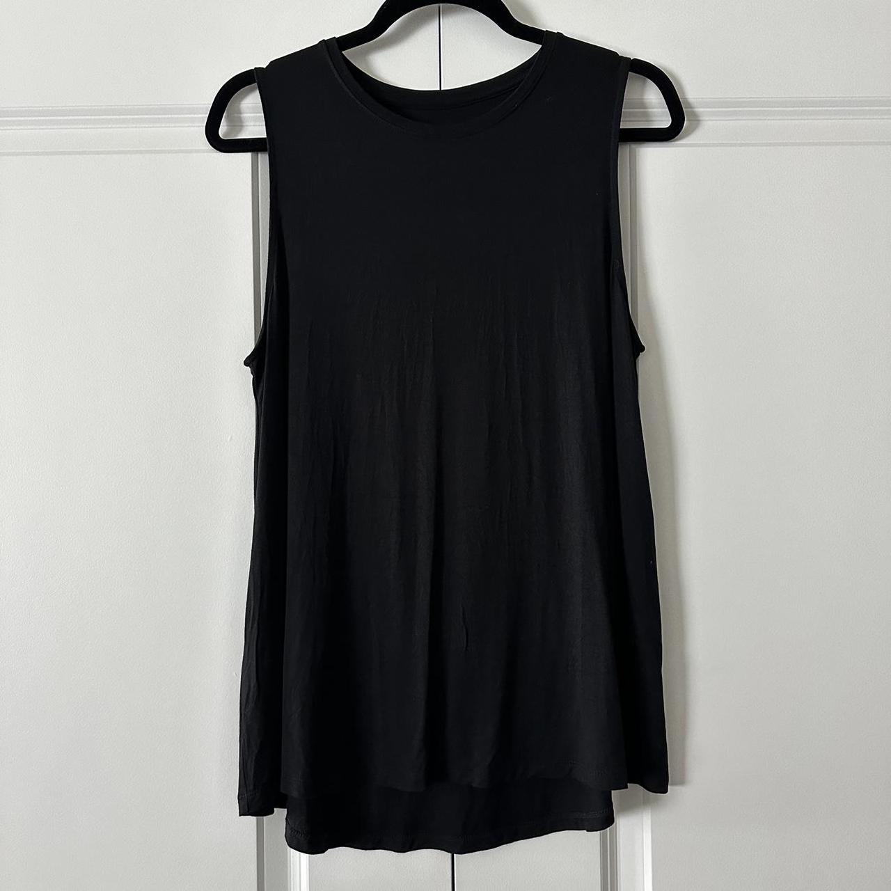 a new day | Black Tank Top Muscle Tee | Large Size: - Depop