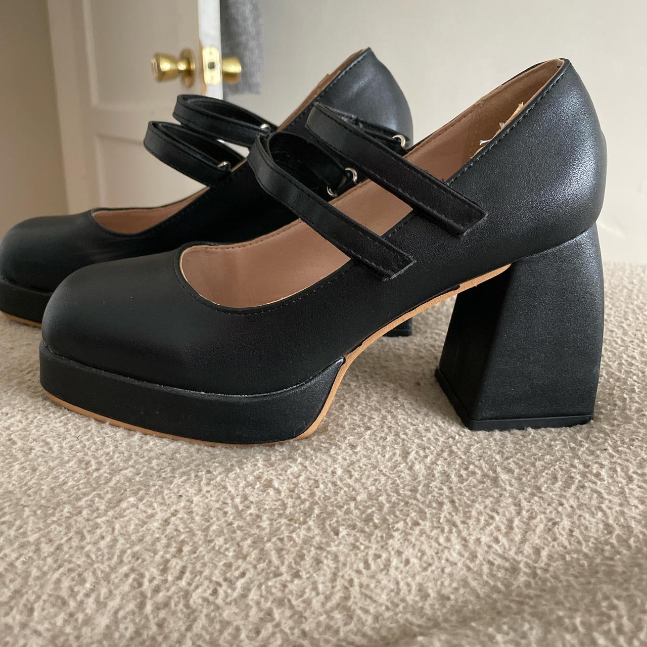 Mary Janes - platform/chunky heel - double strap. ... - Depop