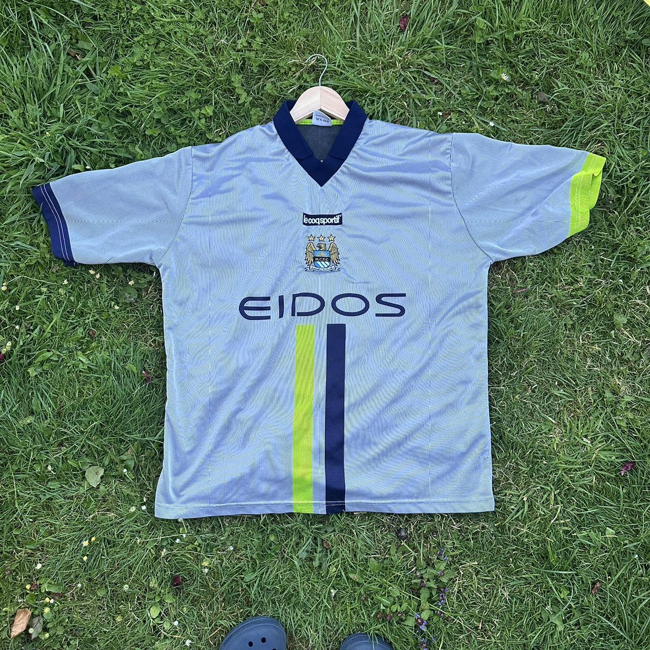 Retro vintage Man City football shirt Depop
