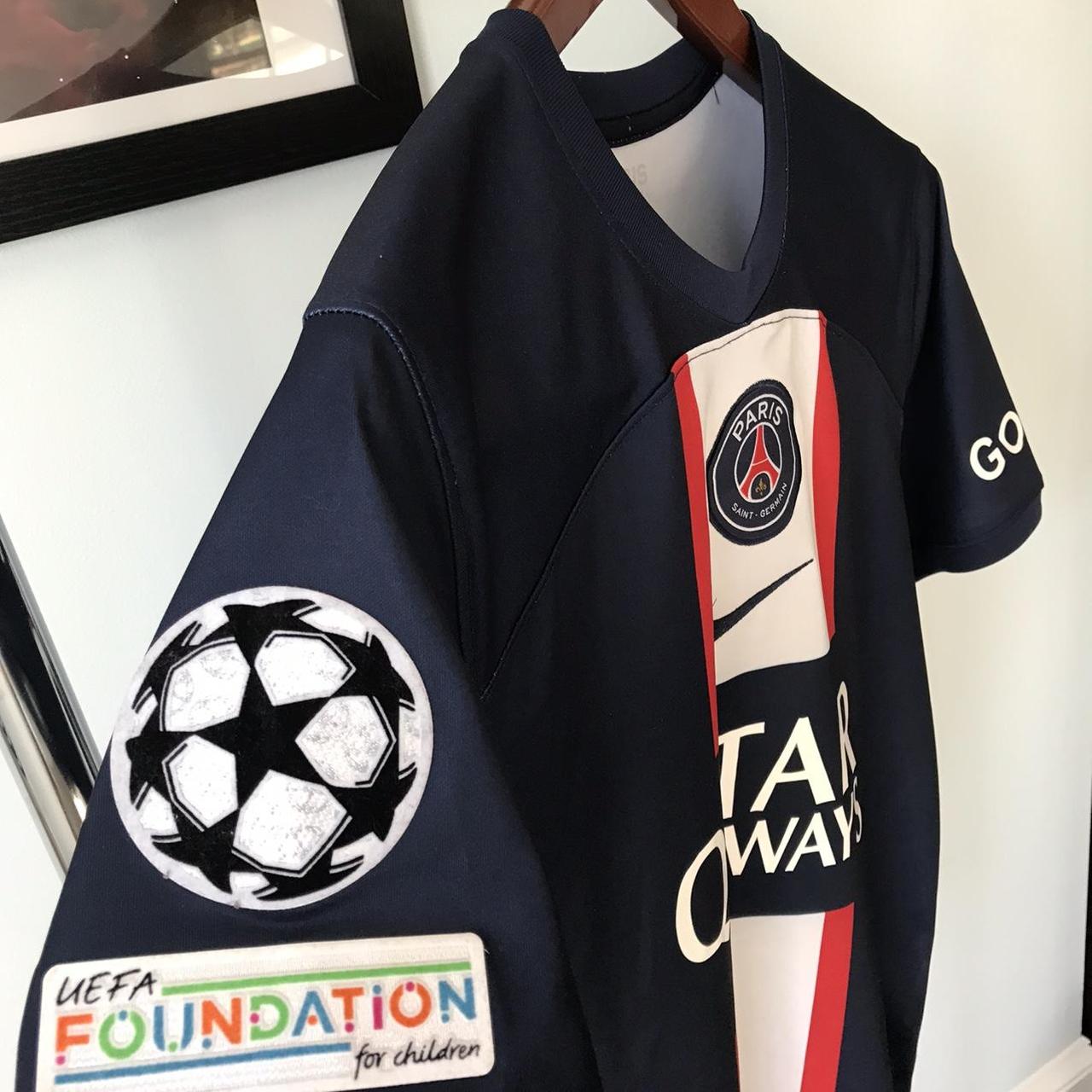 Y2K 2022/23 PSG Home Nike center check Messi jersey | Depop