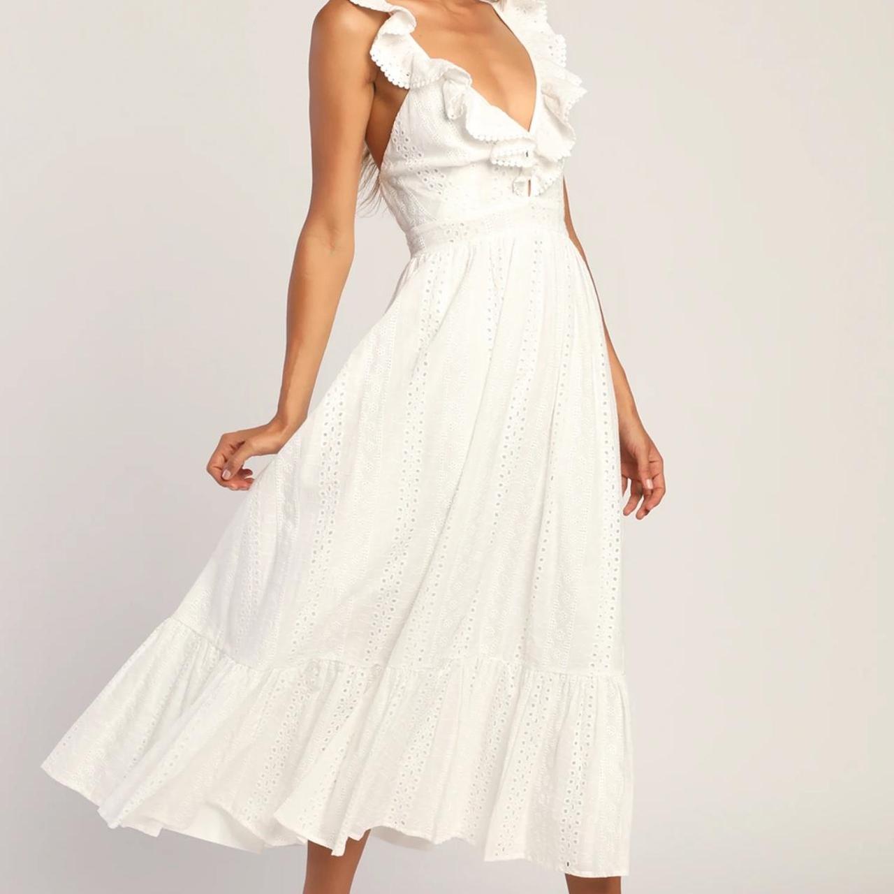 Brand new Lulus white summer dress