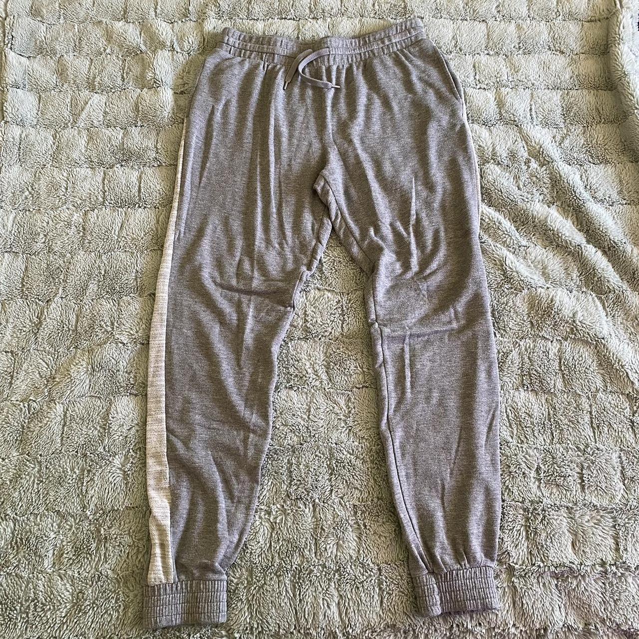 Grey Mossimo sweatpants with white stripe small