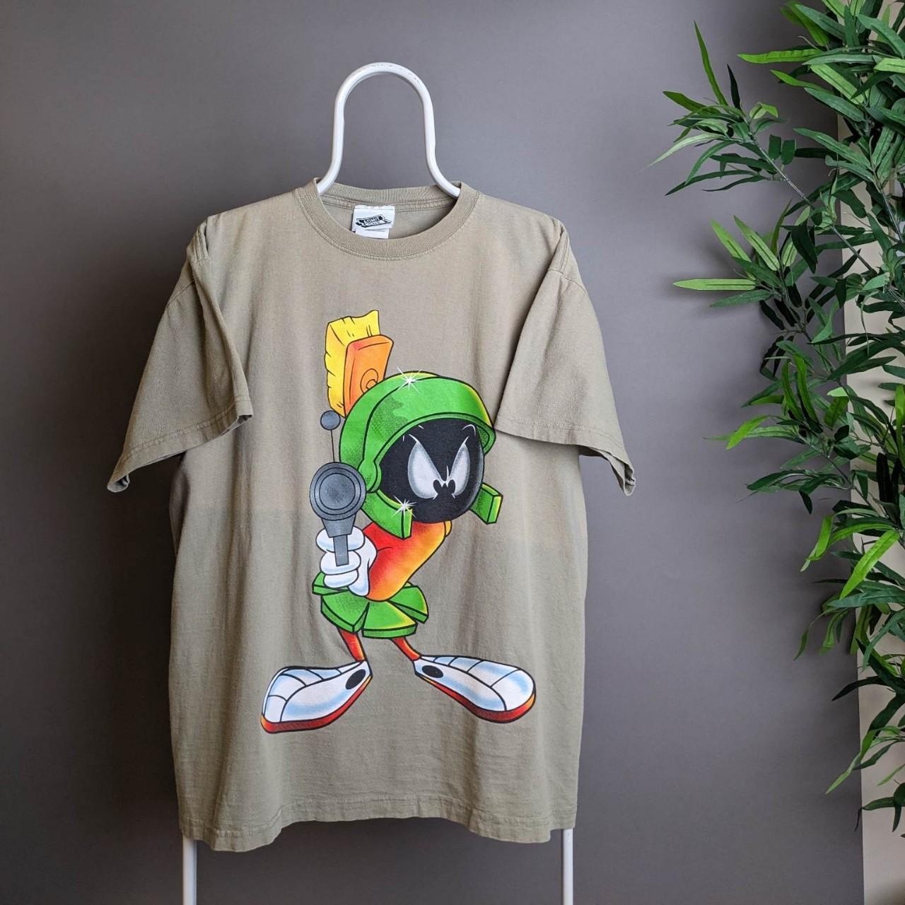 Vintage marvin the martian t-shirt. front and back... - Depop