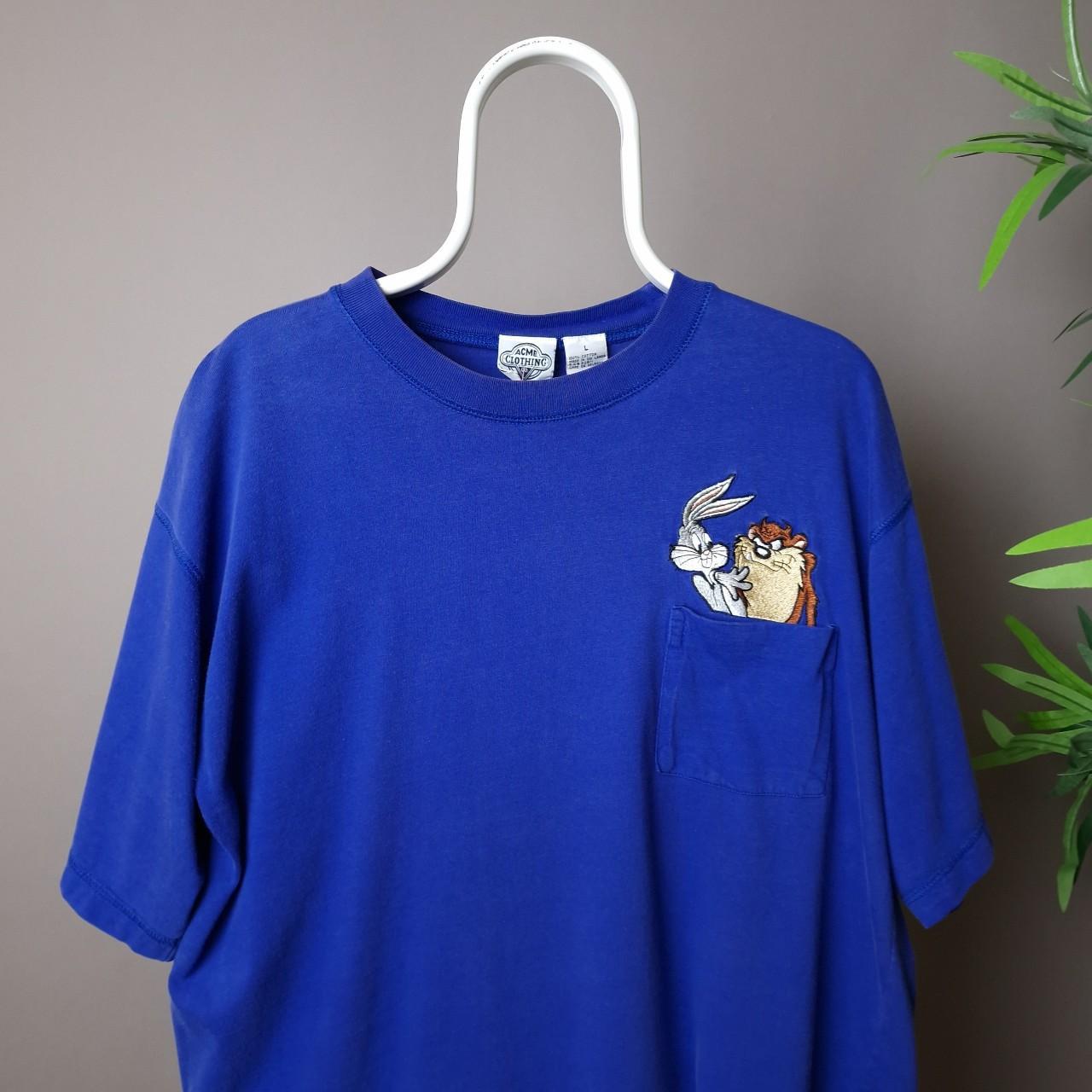 Vintage Looney Tunes t-shirt. 90s Acme clothing... - Depop