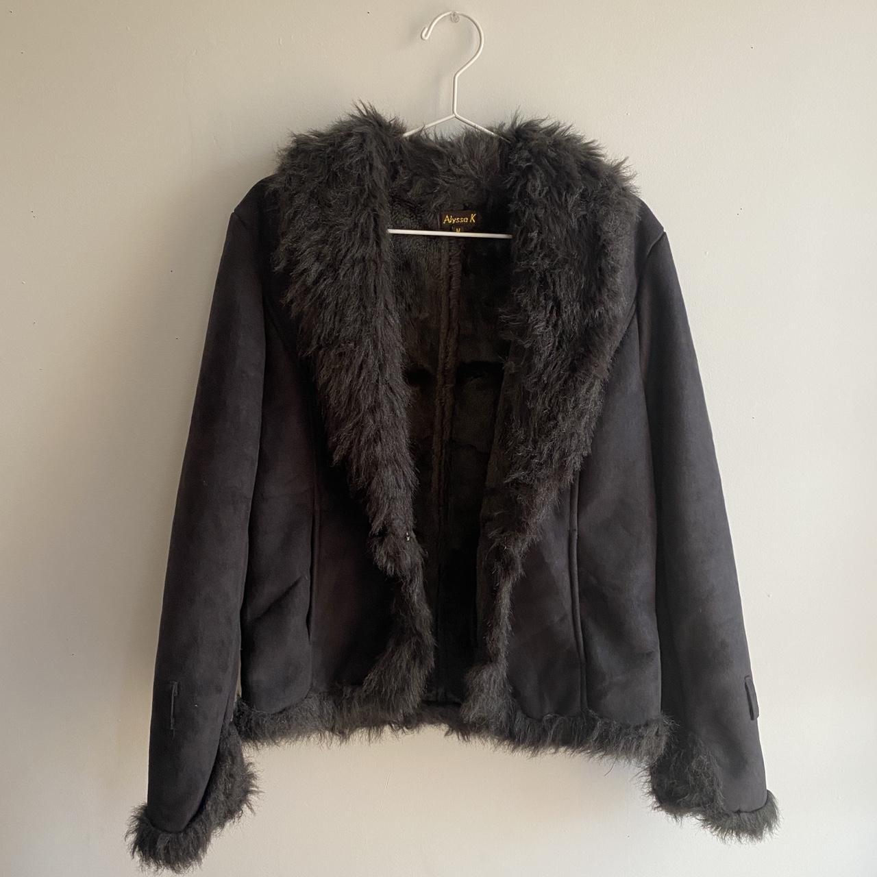 Vintage black penny lane / afghan coat. Inside and... - Depop