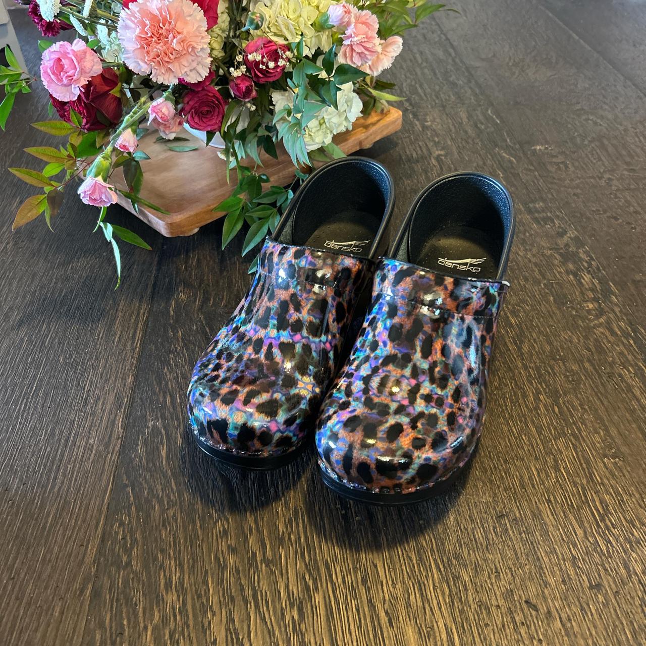 Dansko Women's Clogs - Multi/Black – leopard prin… - image 1
