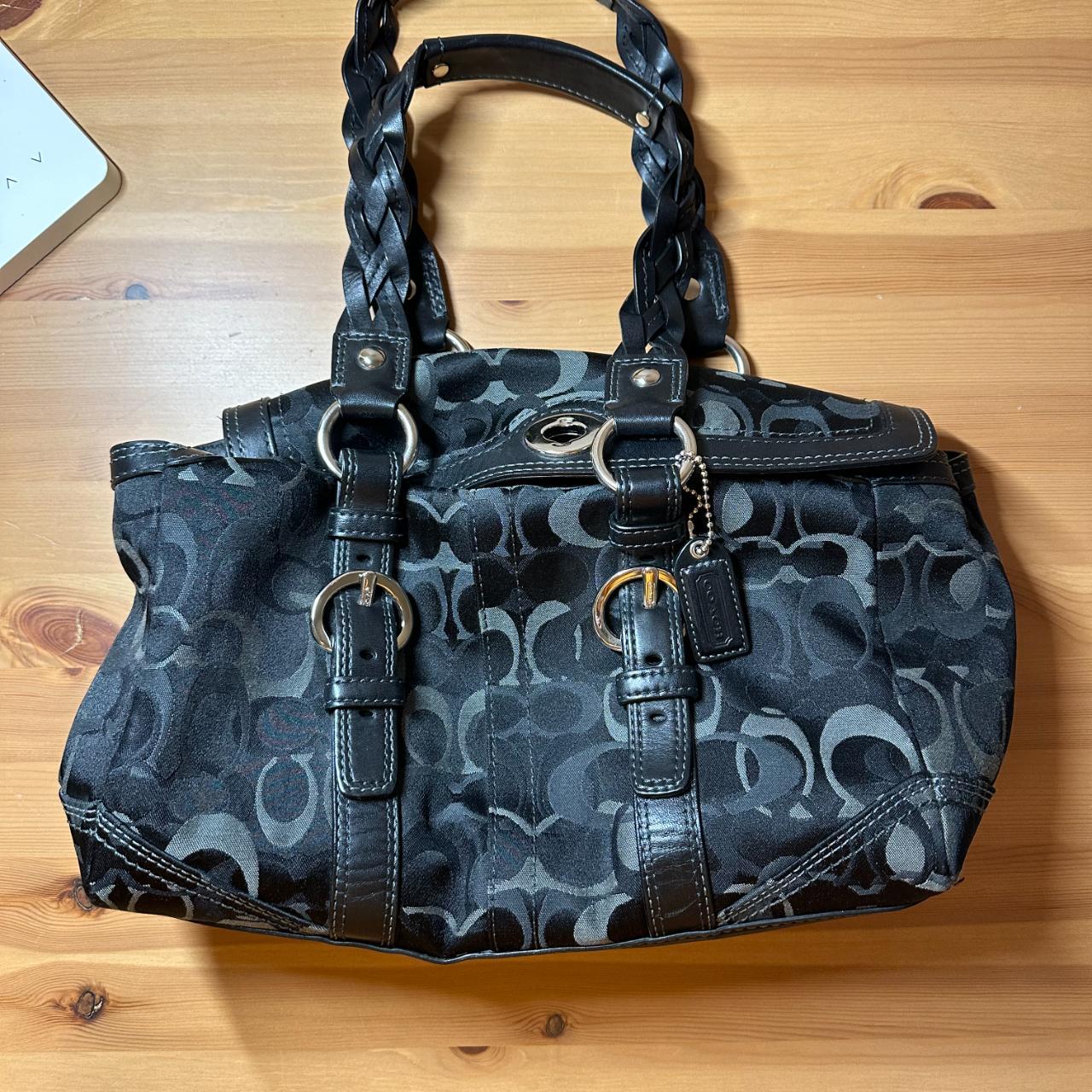 COACH Chelsea Optic Signature Jacquard Satchel Fold | Depop