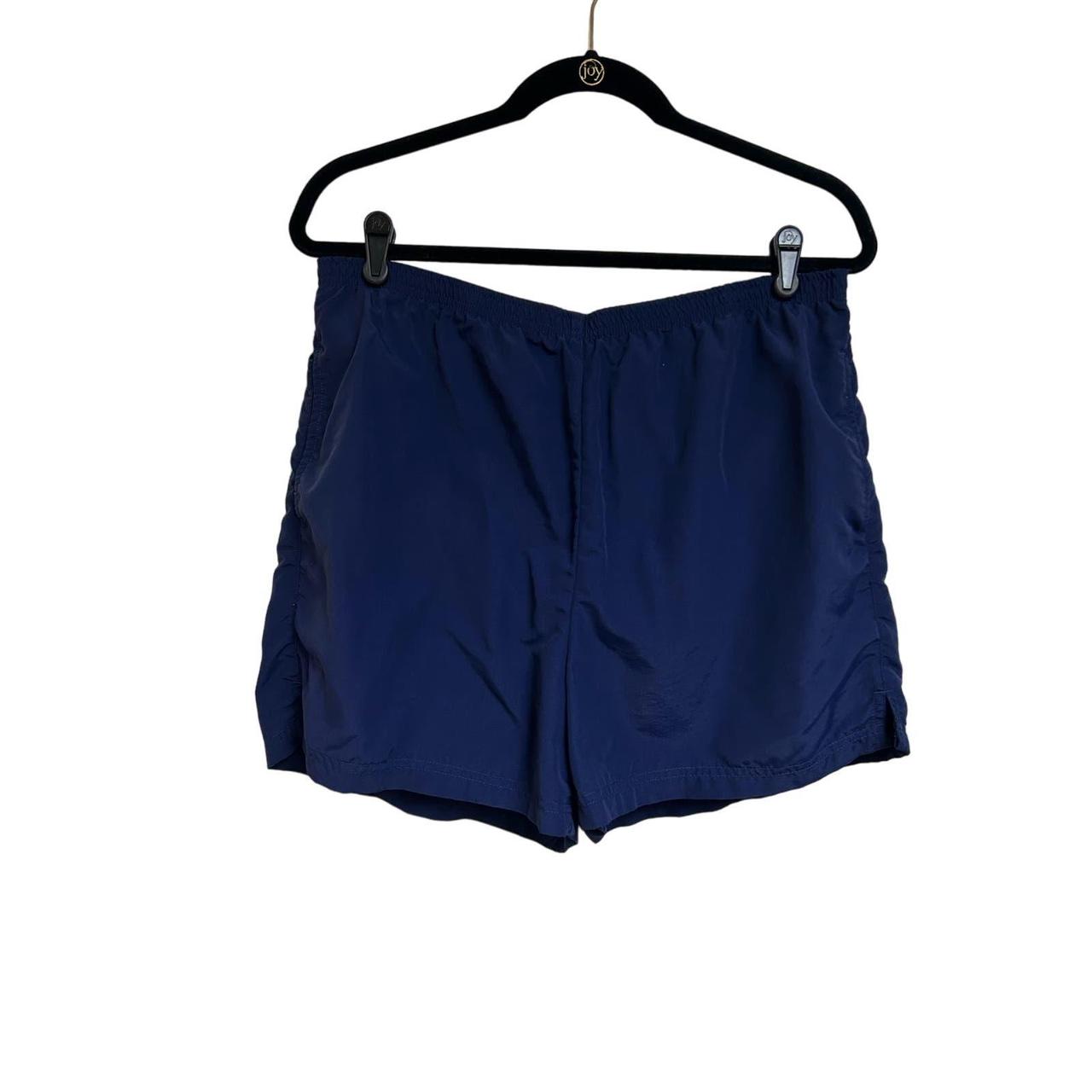 LL Bean Women's Nylon Swim Shorts Blue Mesh Lined... Depop