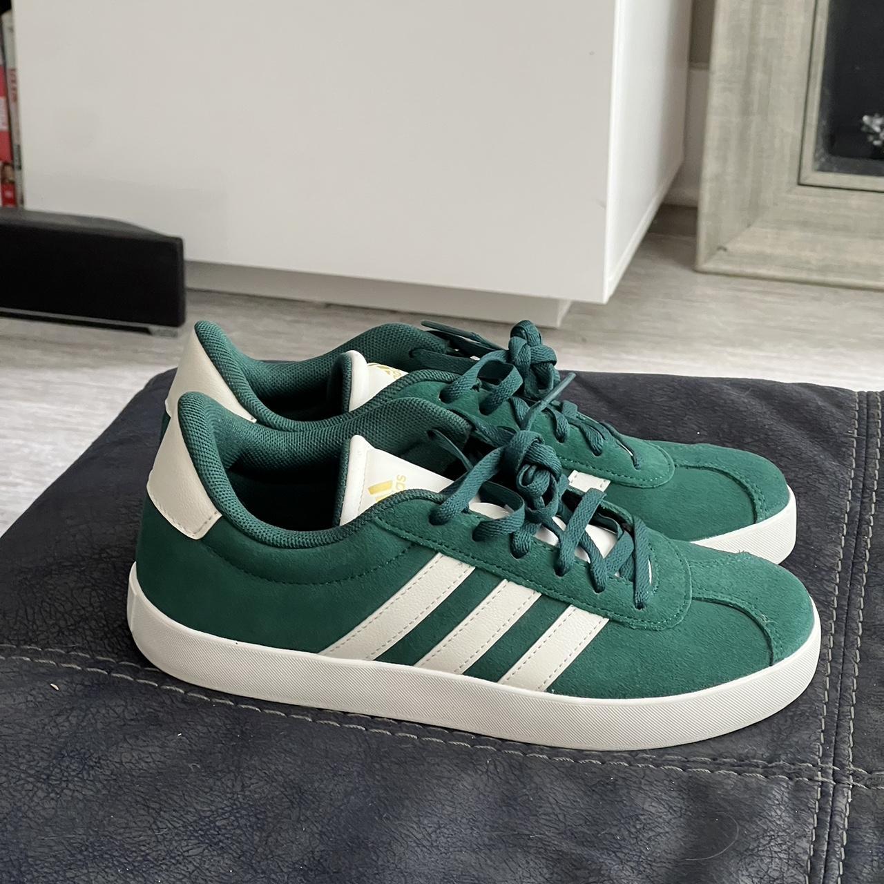 Adidas Green Shoes Size 4.5 kids/6 women’s Brand... - Depop