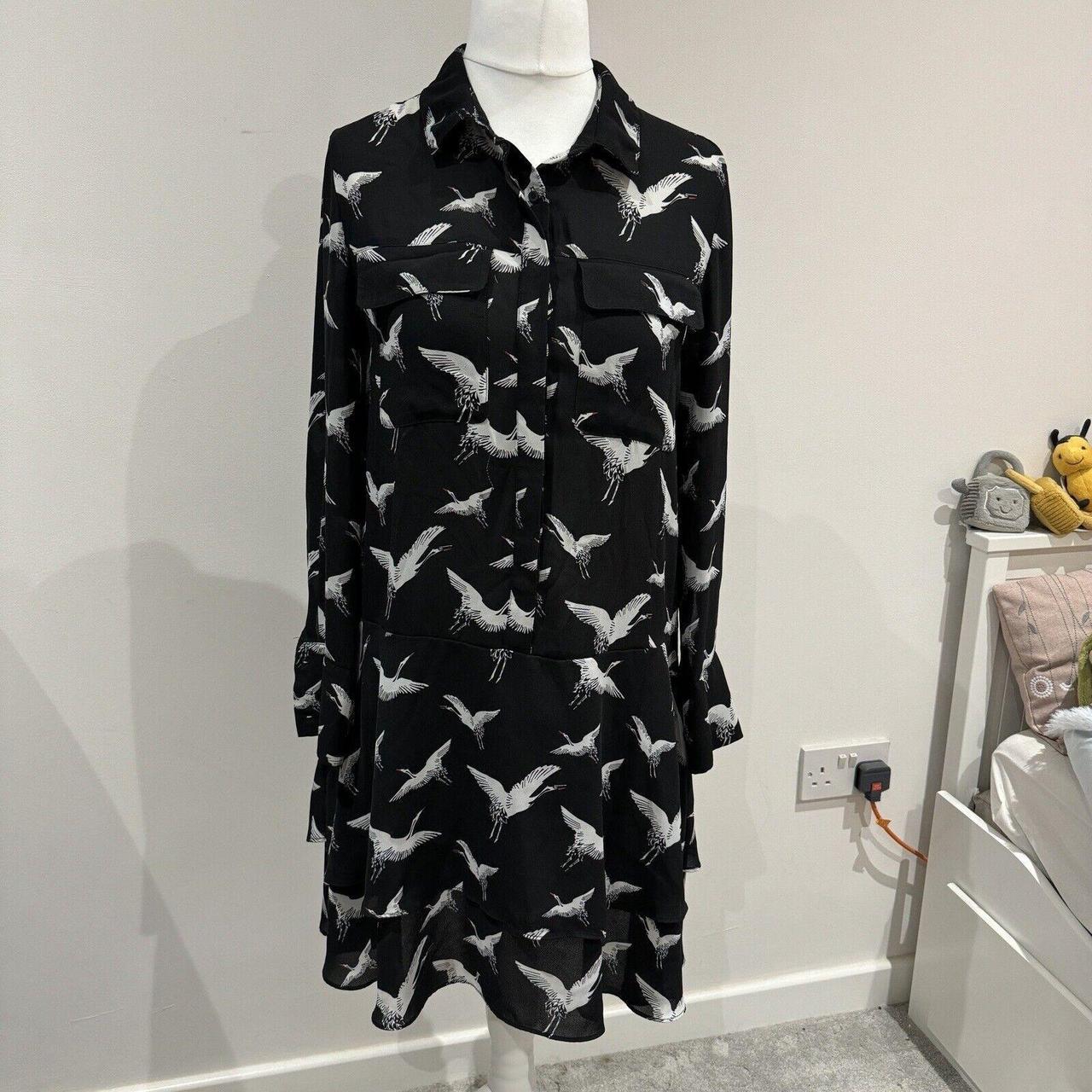 Whistles crane on sale print shirt dress