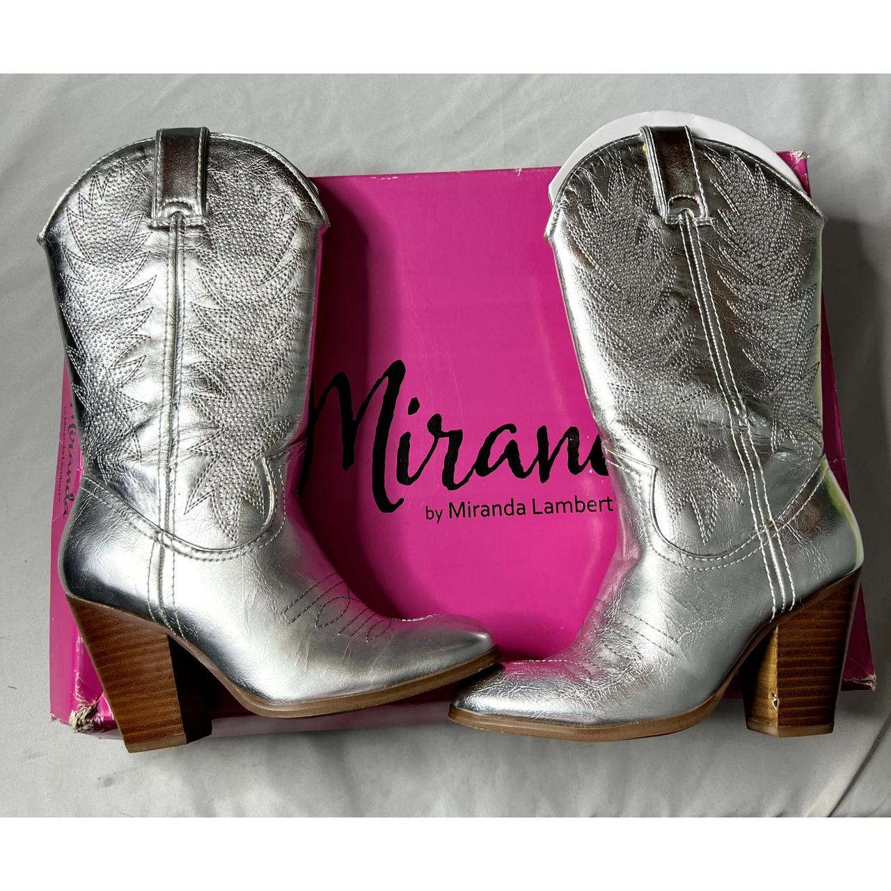 Miranda lambert silver boots hotsell