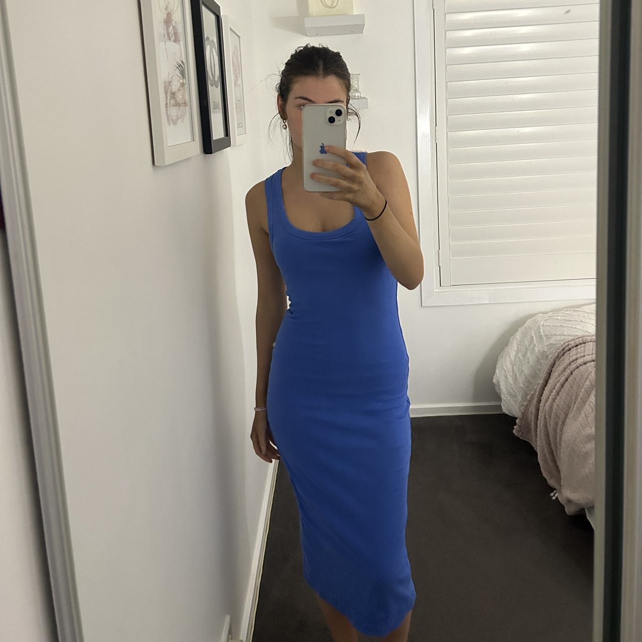 Kookai Blue Midi Dress💙 fits small New with tags on | Depop
