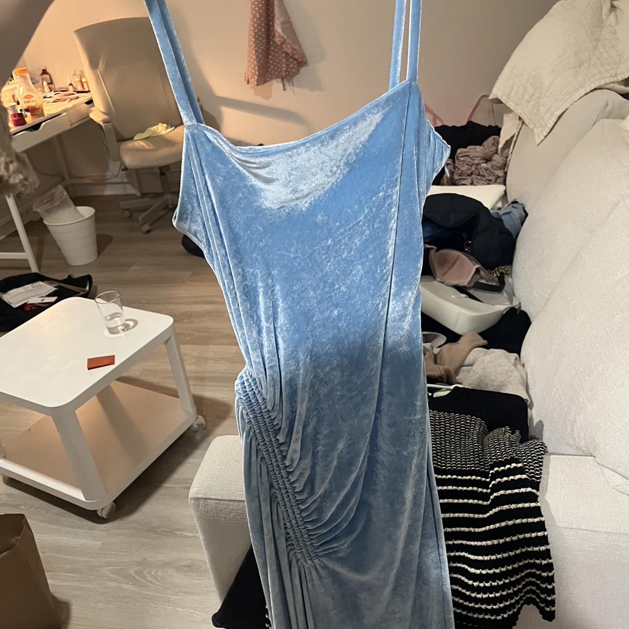 Proenza Schouler gathered velvet gown Depop