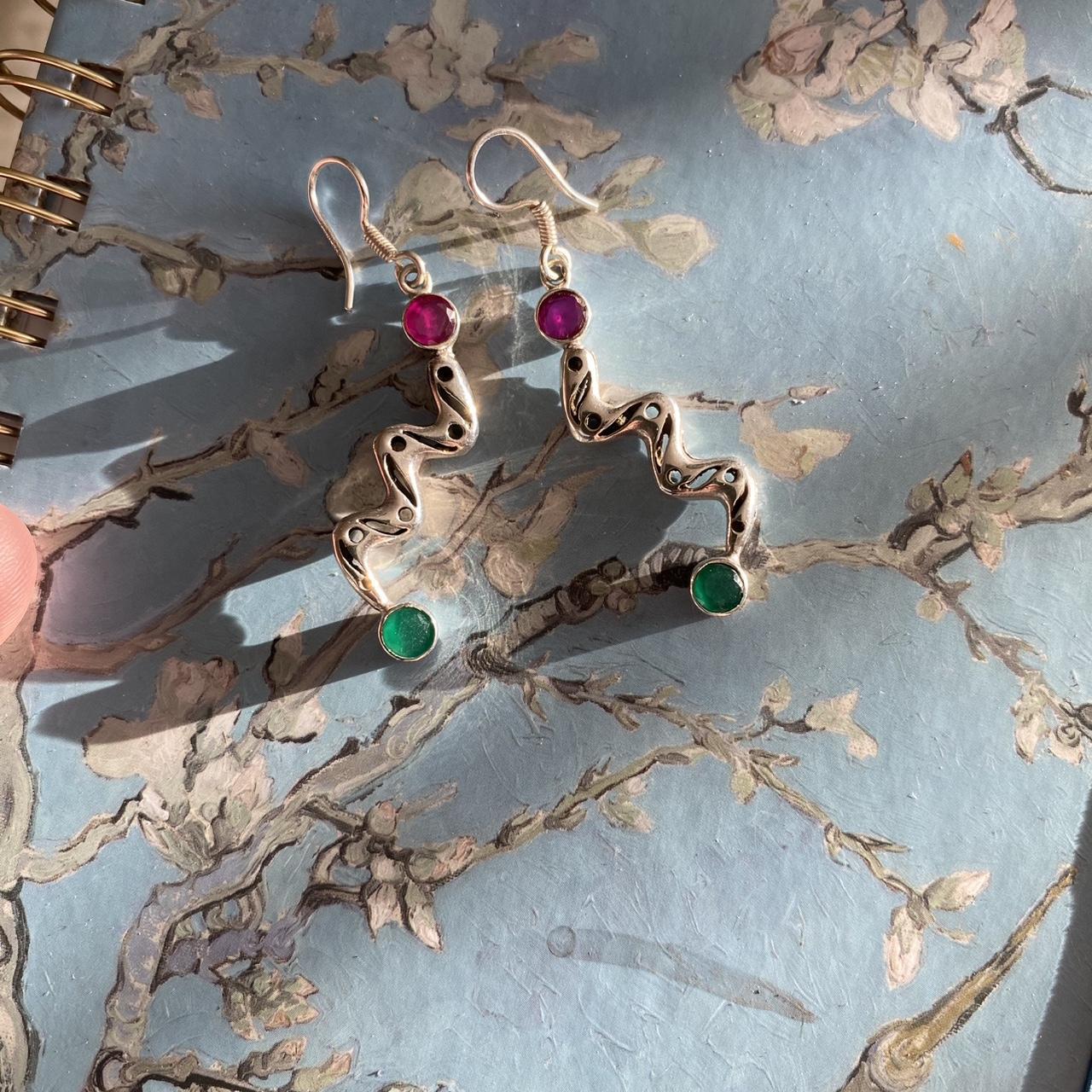 Women's Earrings - Multi/Silver – Unique Ruby and… - image 2