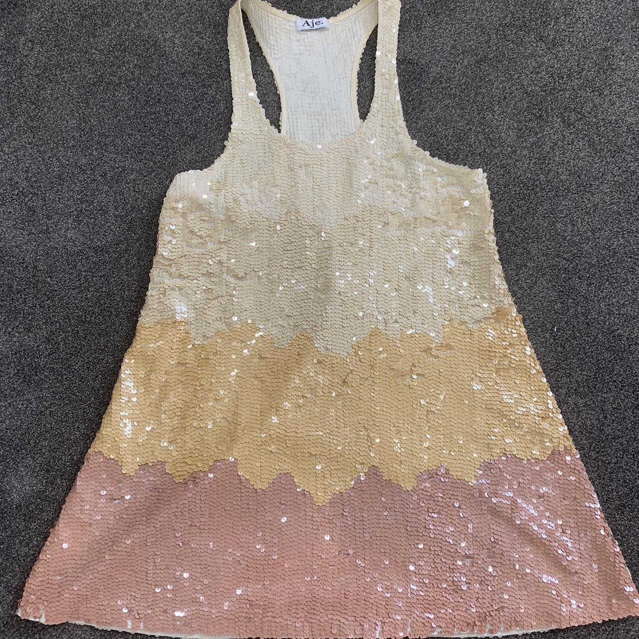 Aje gold sequin dress best sale