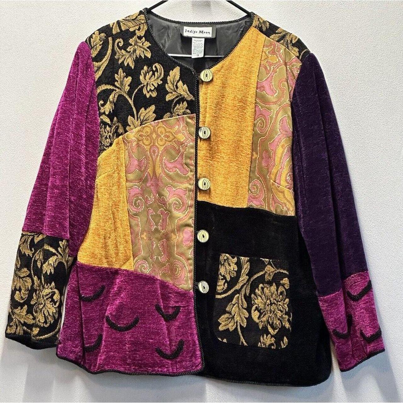 Indigo Moon Women's Plus size Jacket - Multi - XL… - image 1