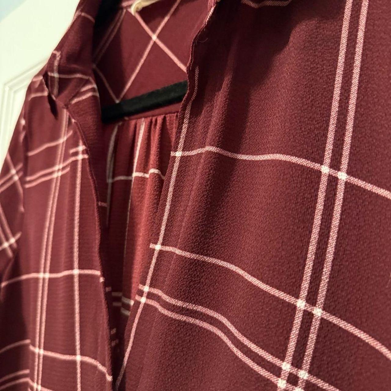 Source Unknown Women's Blouse - Red/White - M – C… - image 3