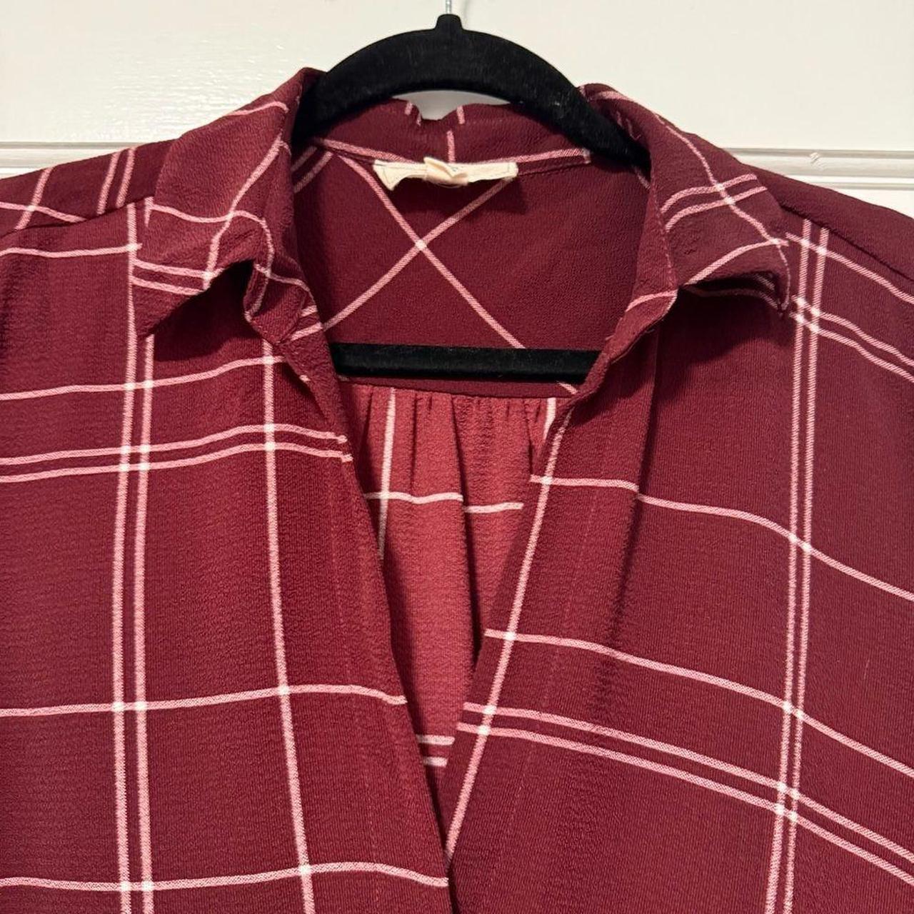 Source Unknown Women's Blouse - Red/White - M – C… - image 2