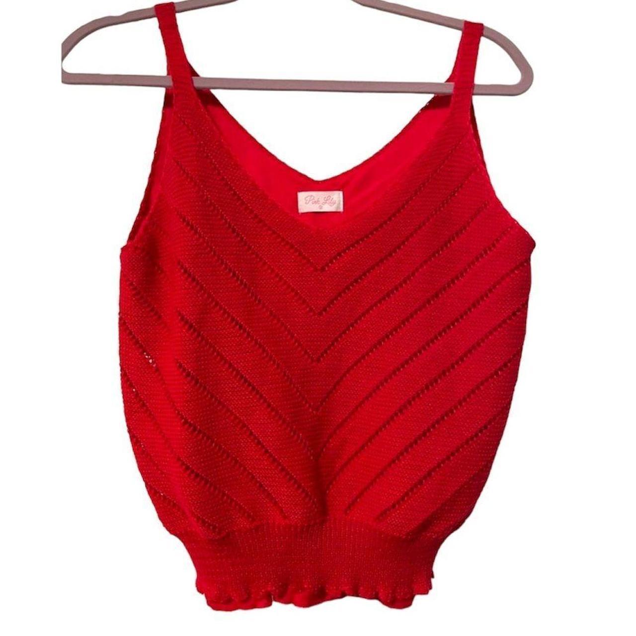 Source Unknown Women's Tank top - Red - M – Pink … - image 1