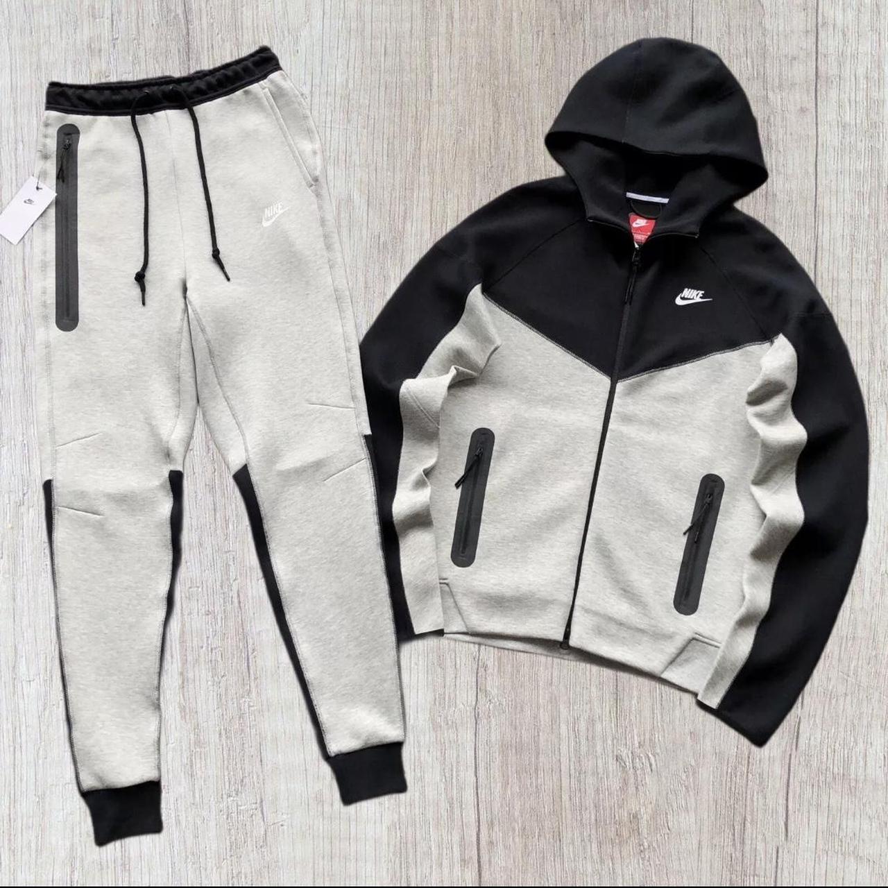 mens grey nike tech tracksuit