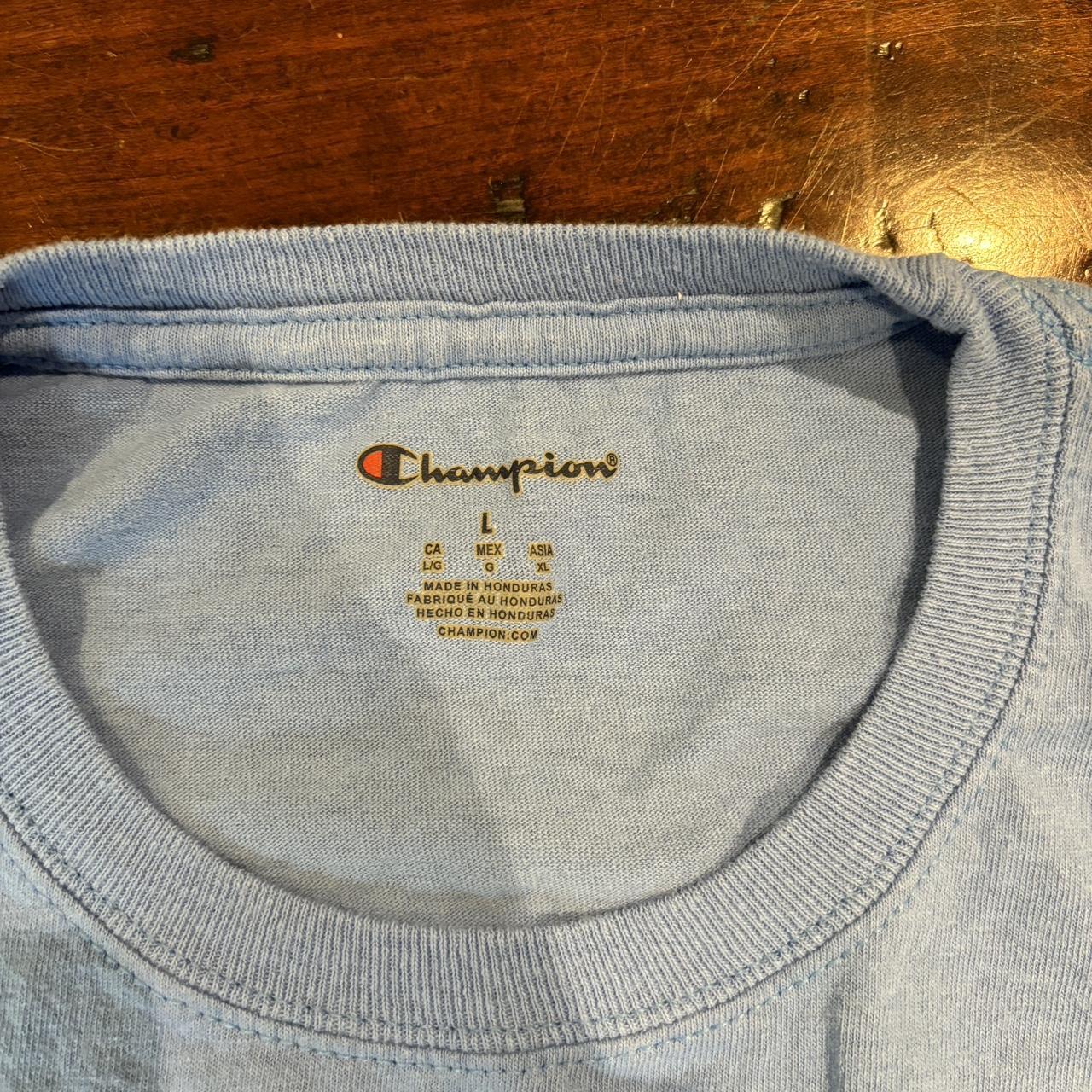 university blue t shirt