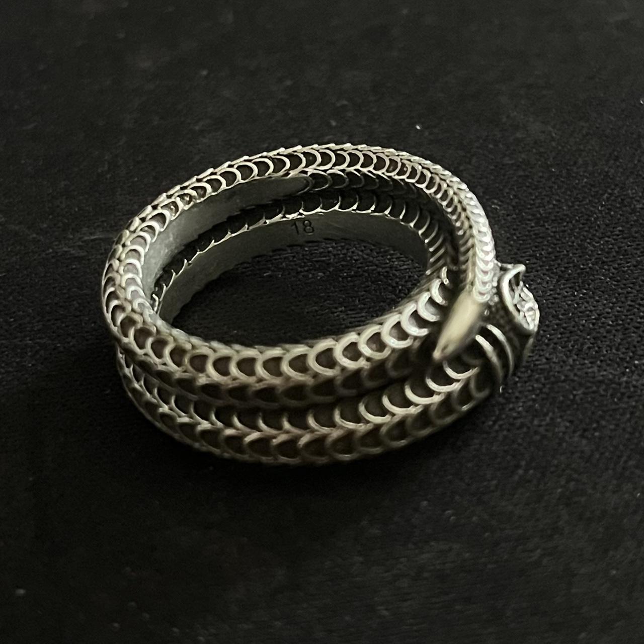 Gucci snake ring 925 size 18 My measurements | Depop