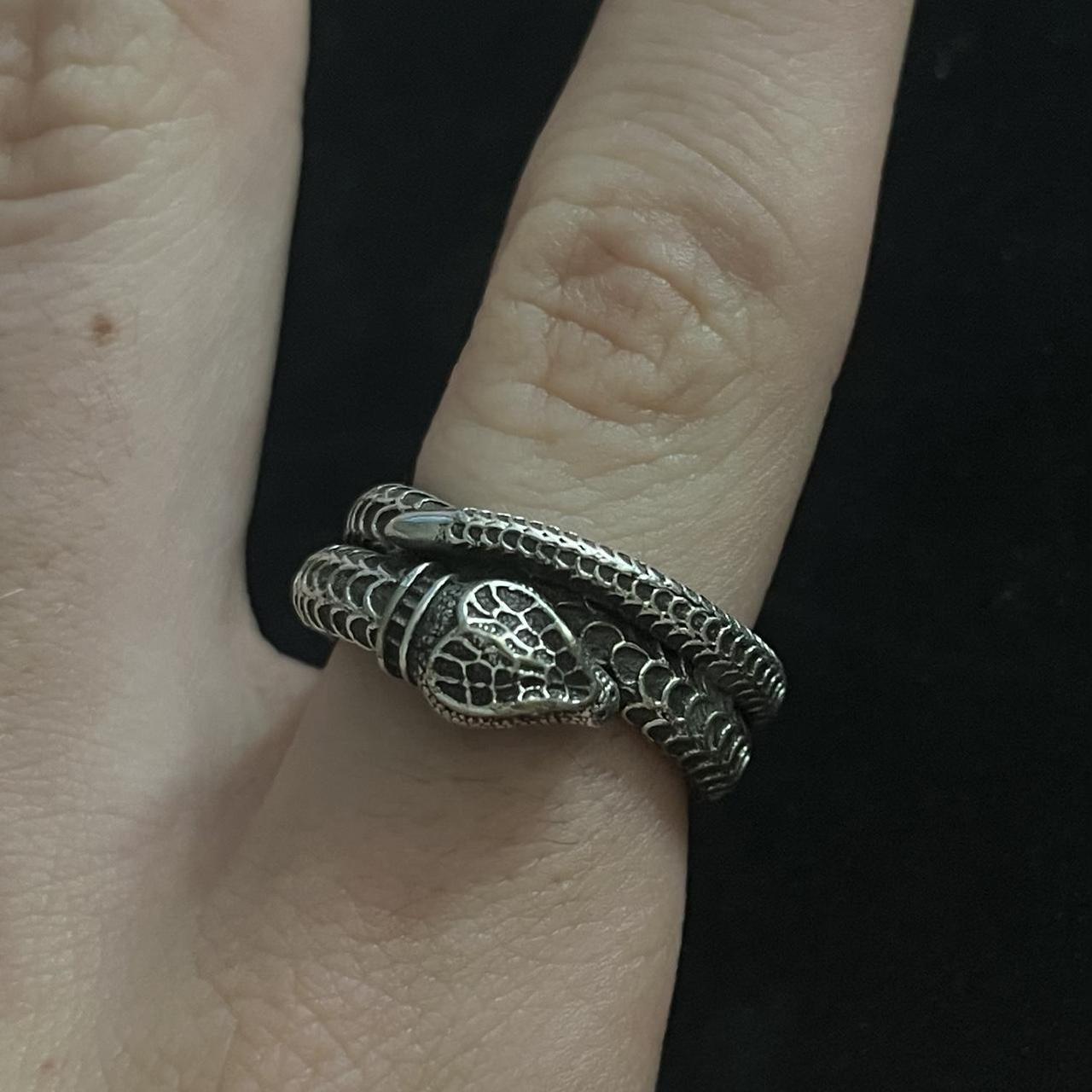 Gucci snake ring 925 size 18 My measurements | Depop